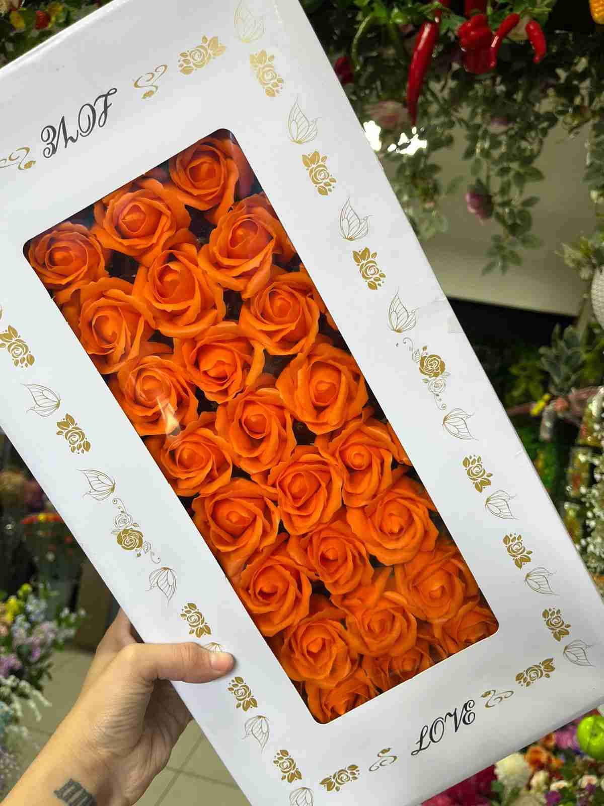 Cajas de rosas artificiales de jabón - miniatura 6