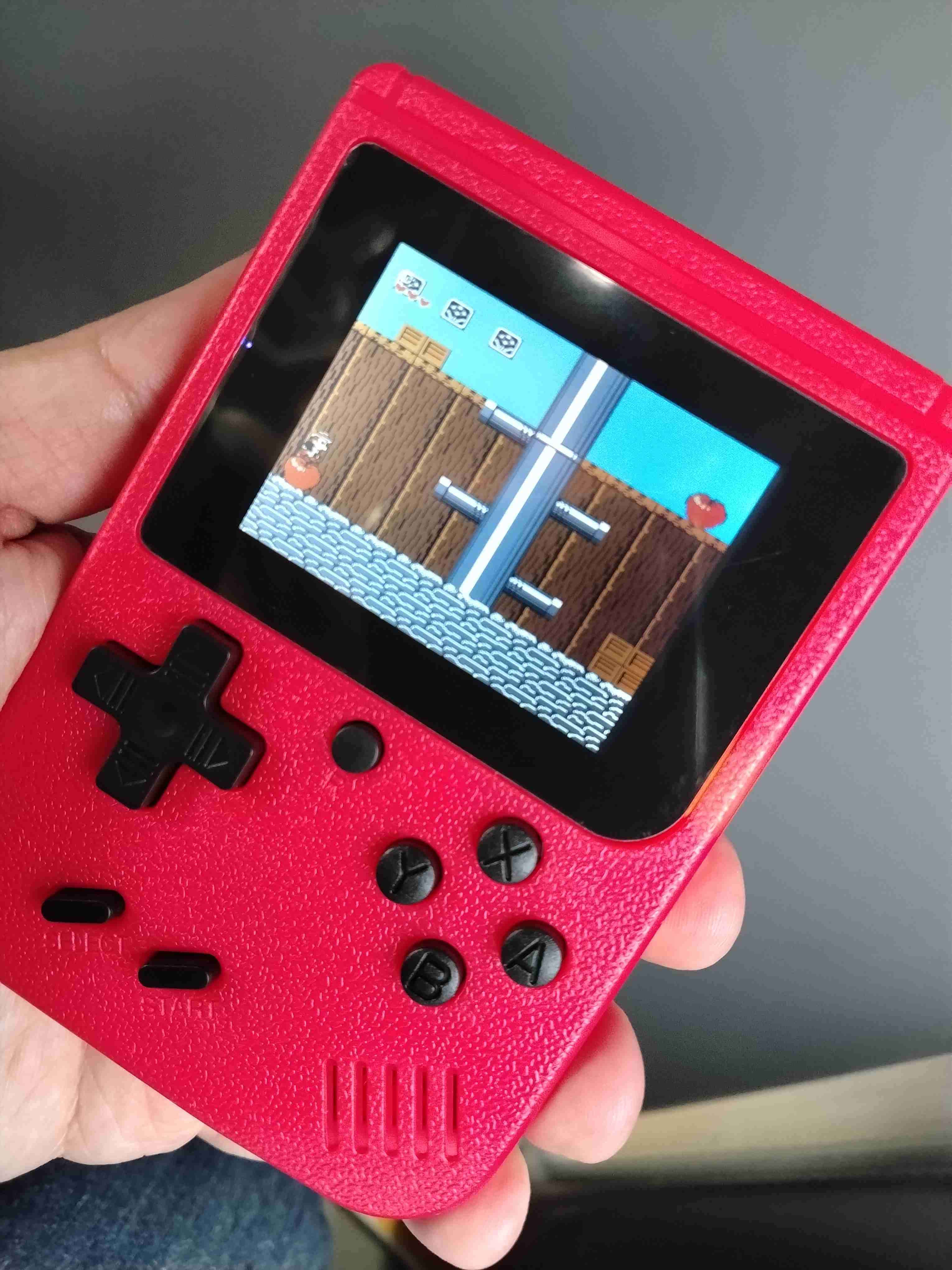 Consola portátil retro roja NES 8 bits 400 juegos - 3