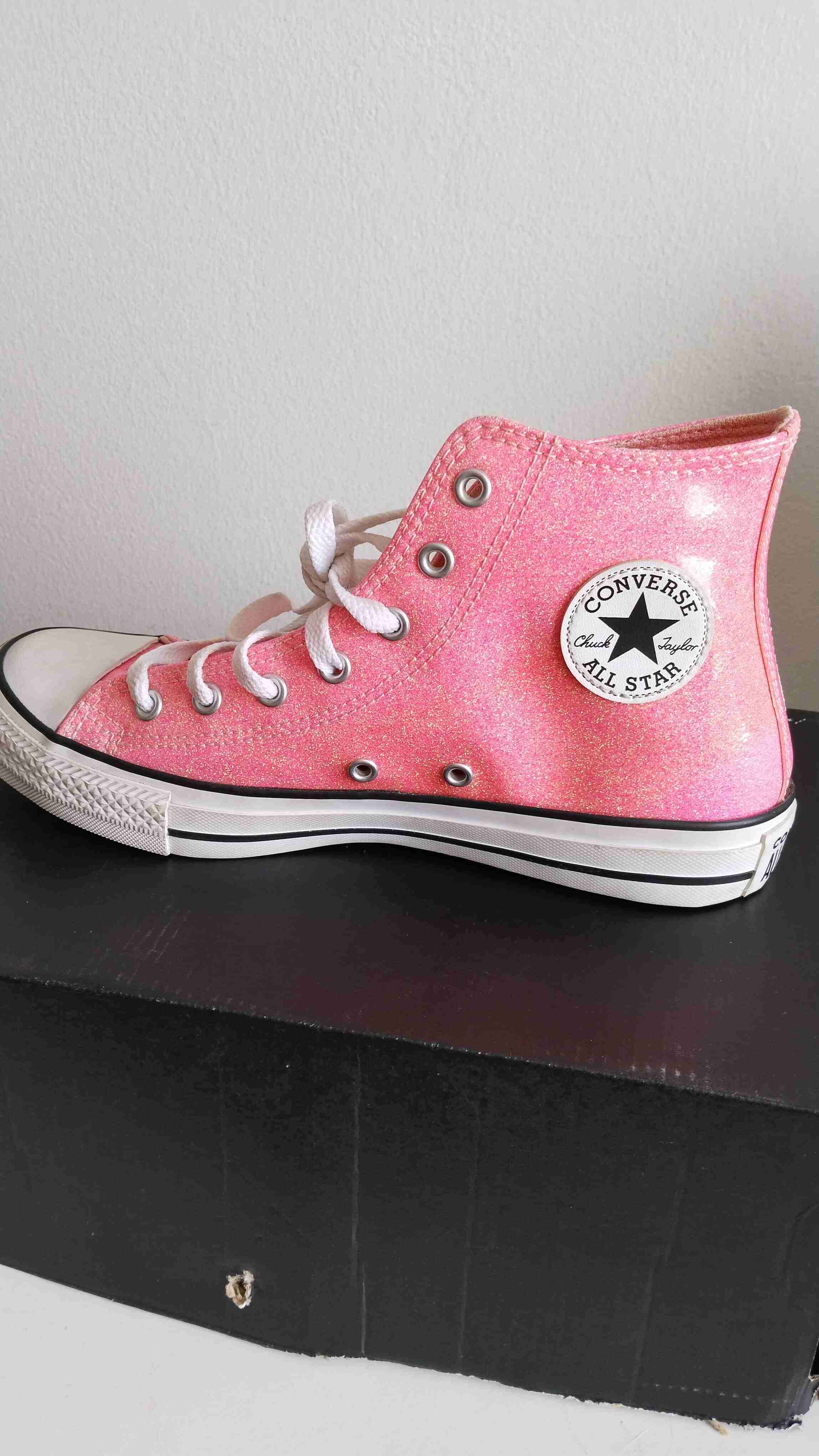 Zapatillas rosadas de lona - miniatura 3