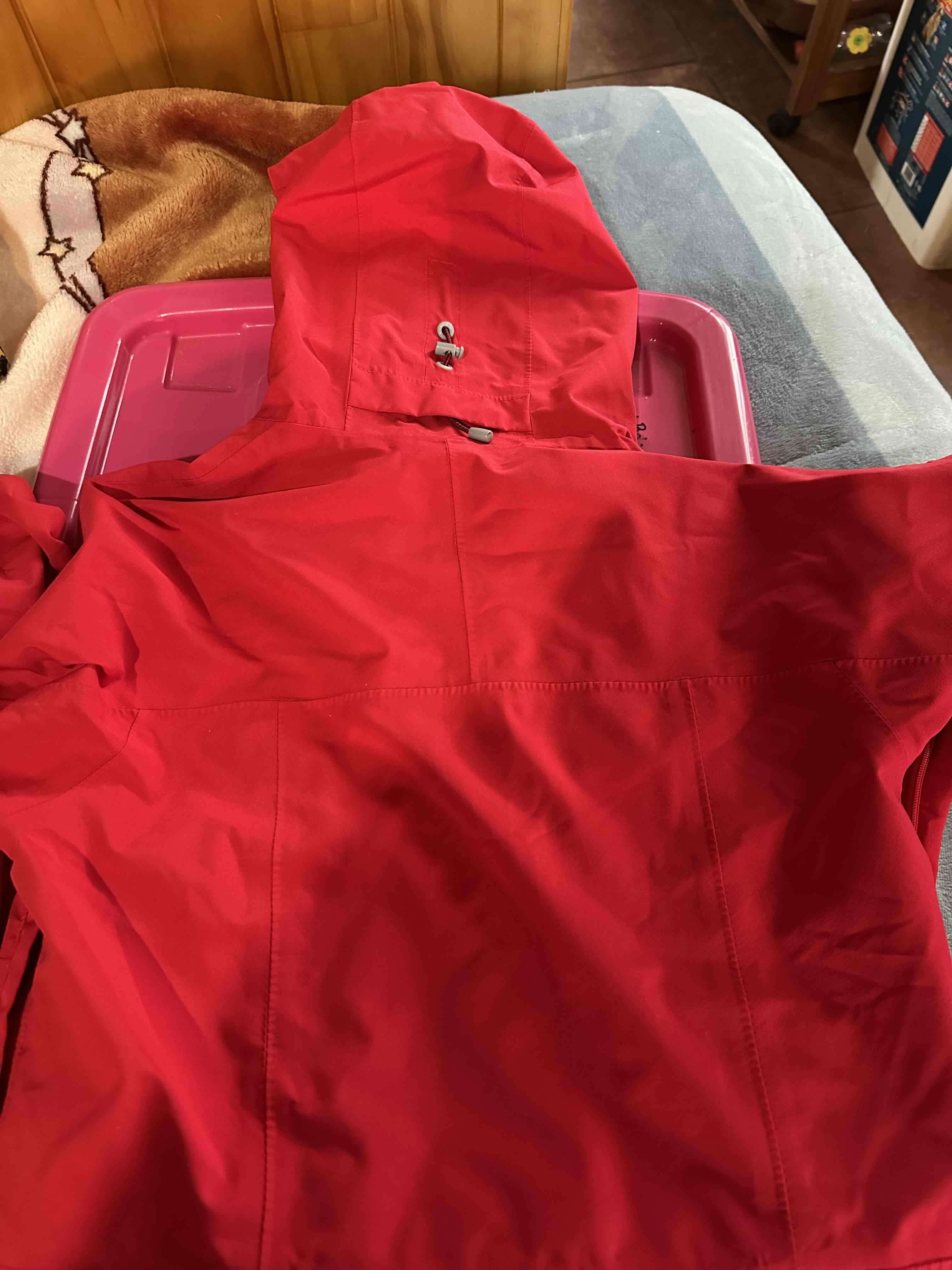 Chaqueta roja Columbia impermeable - miniatura 2