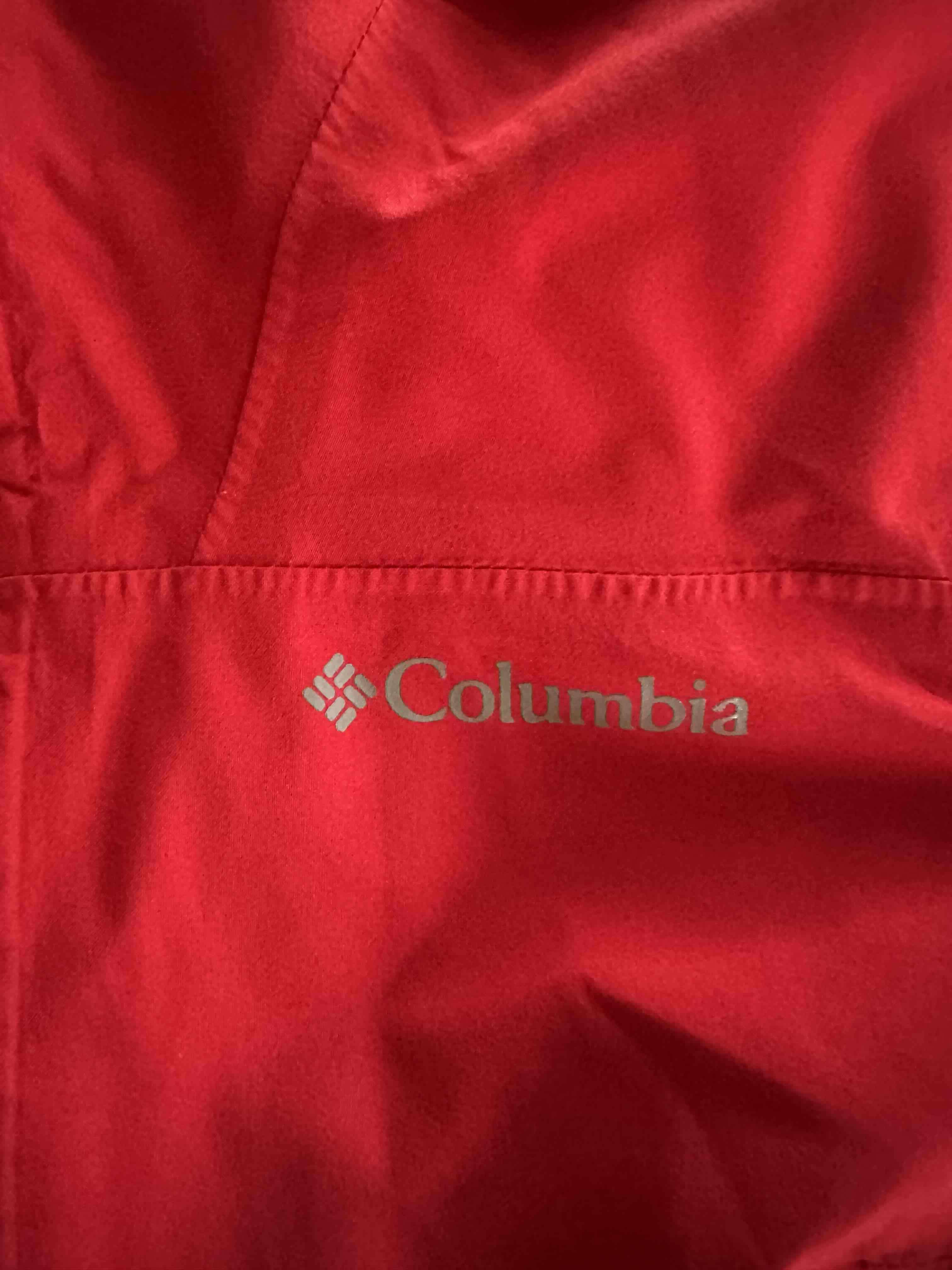 Chaqueta roja Columbia impermeable - miniatura 3