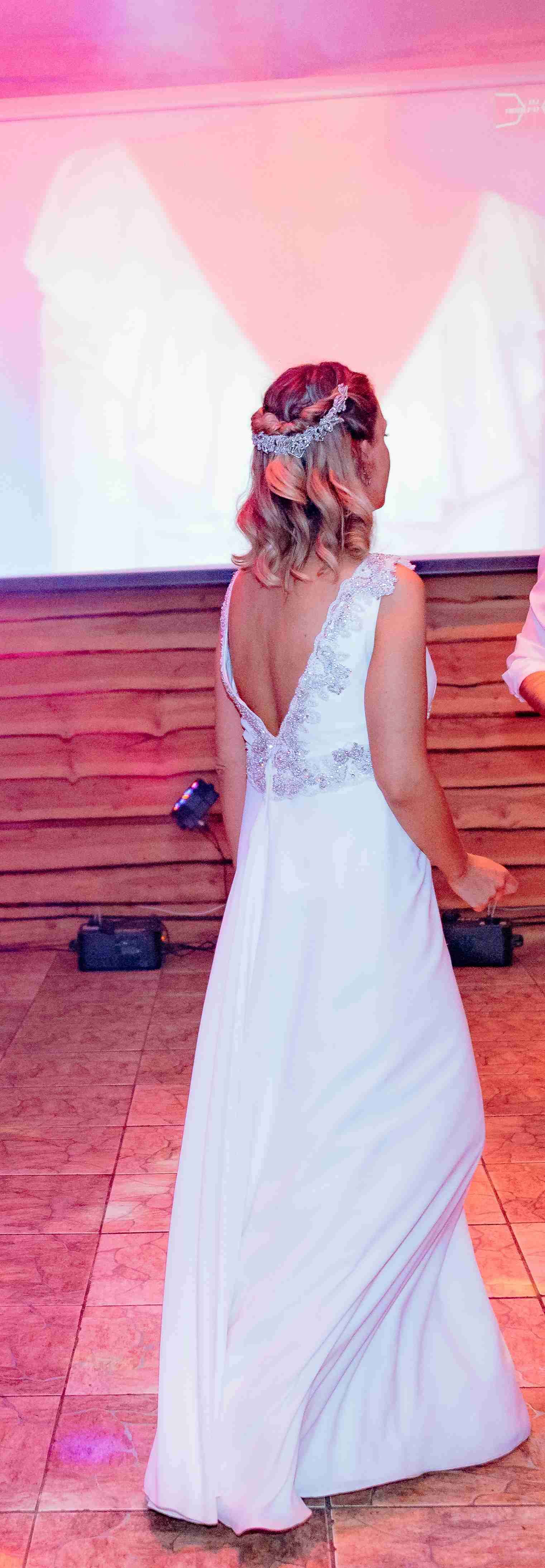 Vestido de novia usado más zapatos - 4