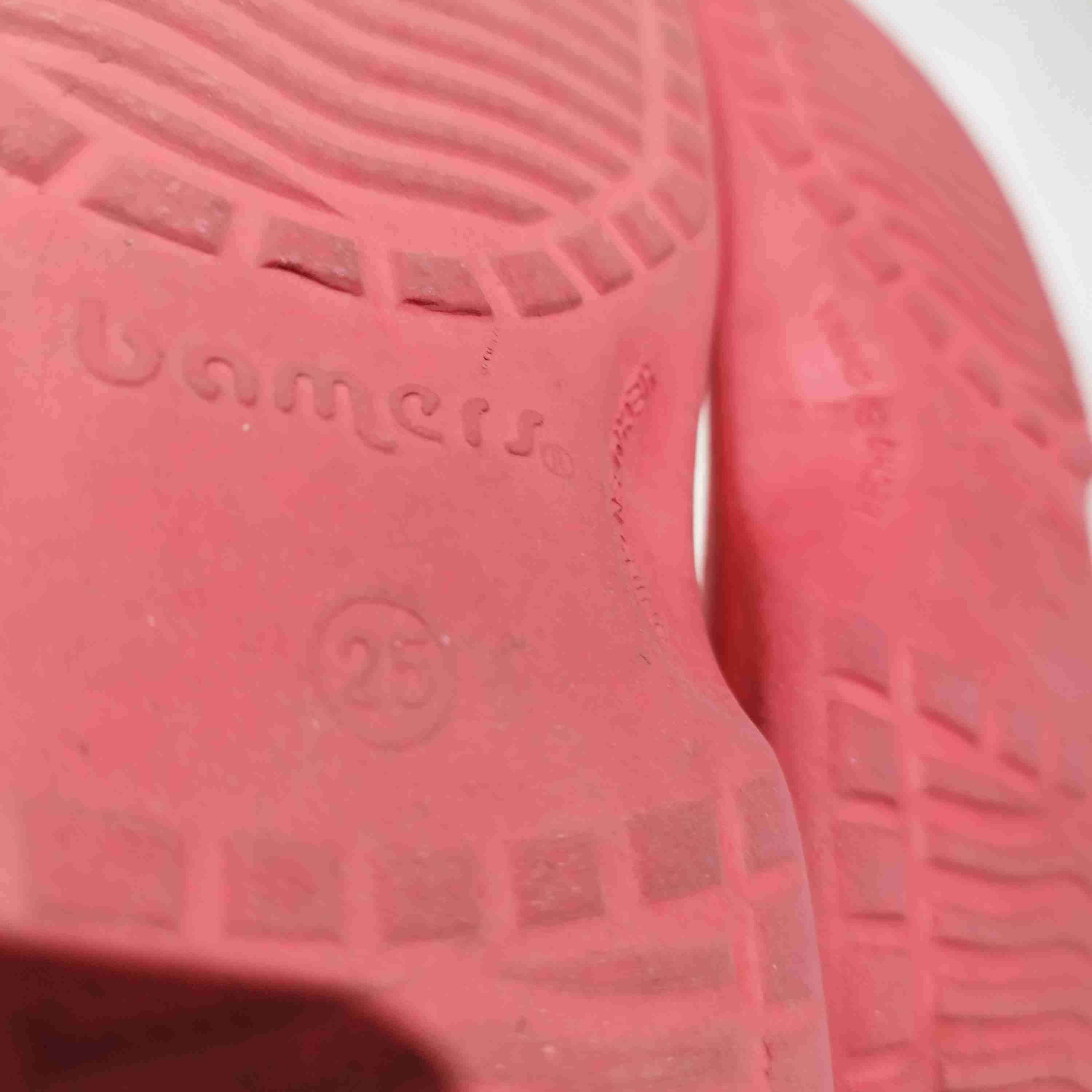 Sandalias tipo Crocs rojas, talla 26 - miniatura 3