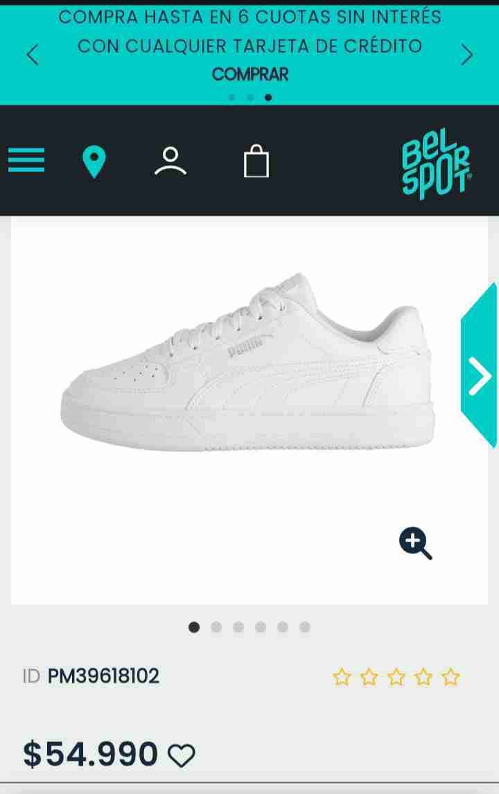 Zapatillas blancas marca Puma - miniatura 3