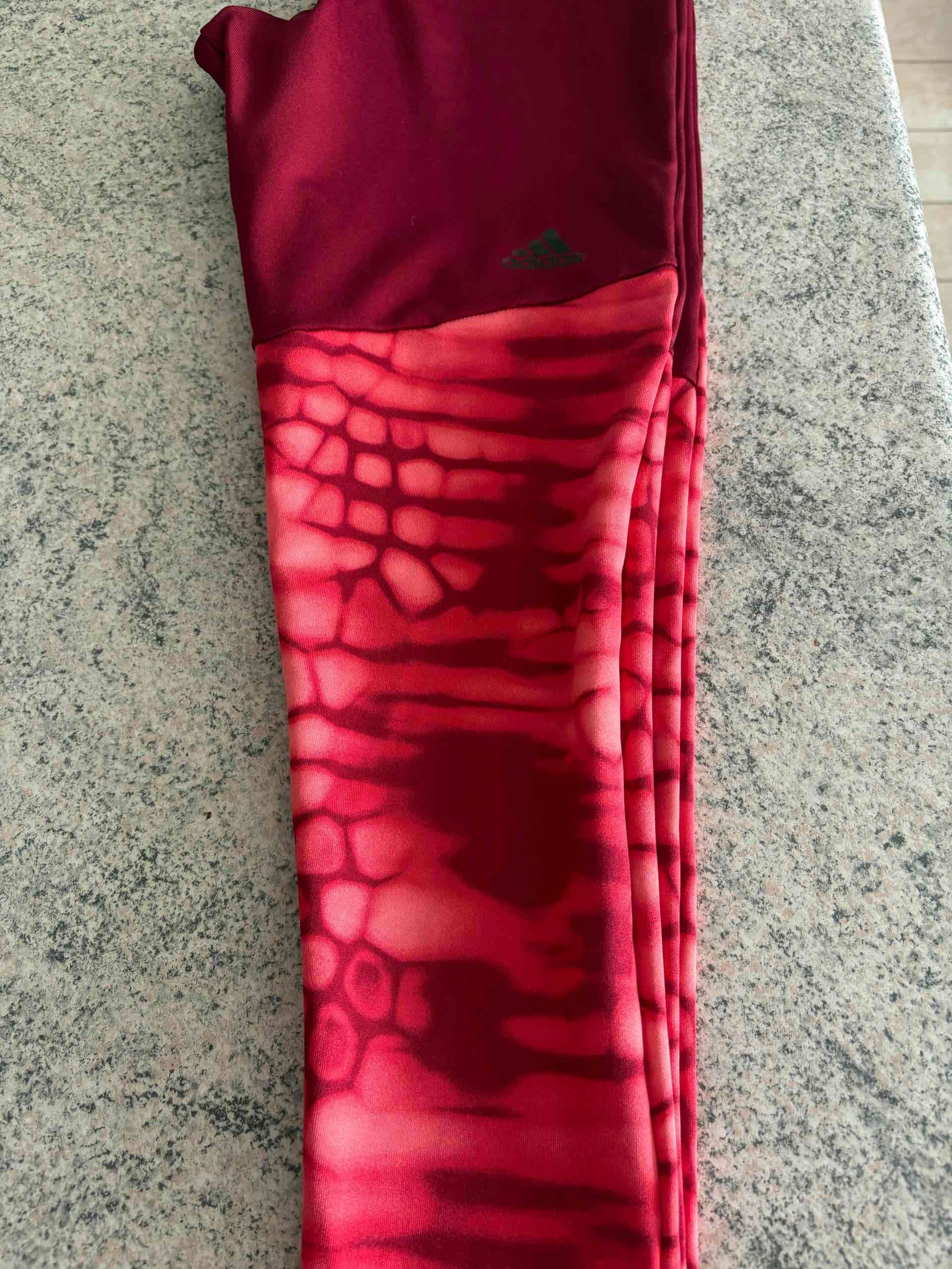 Leggings deportivos rojos Adidas - miniatura 2