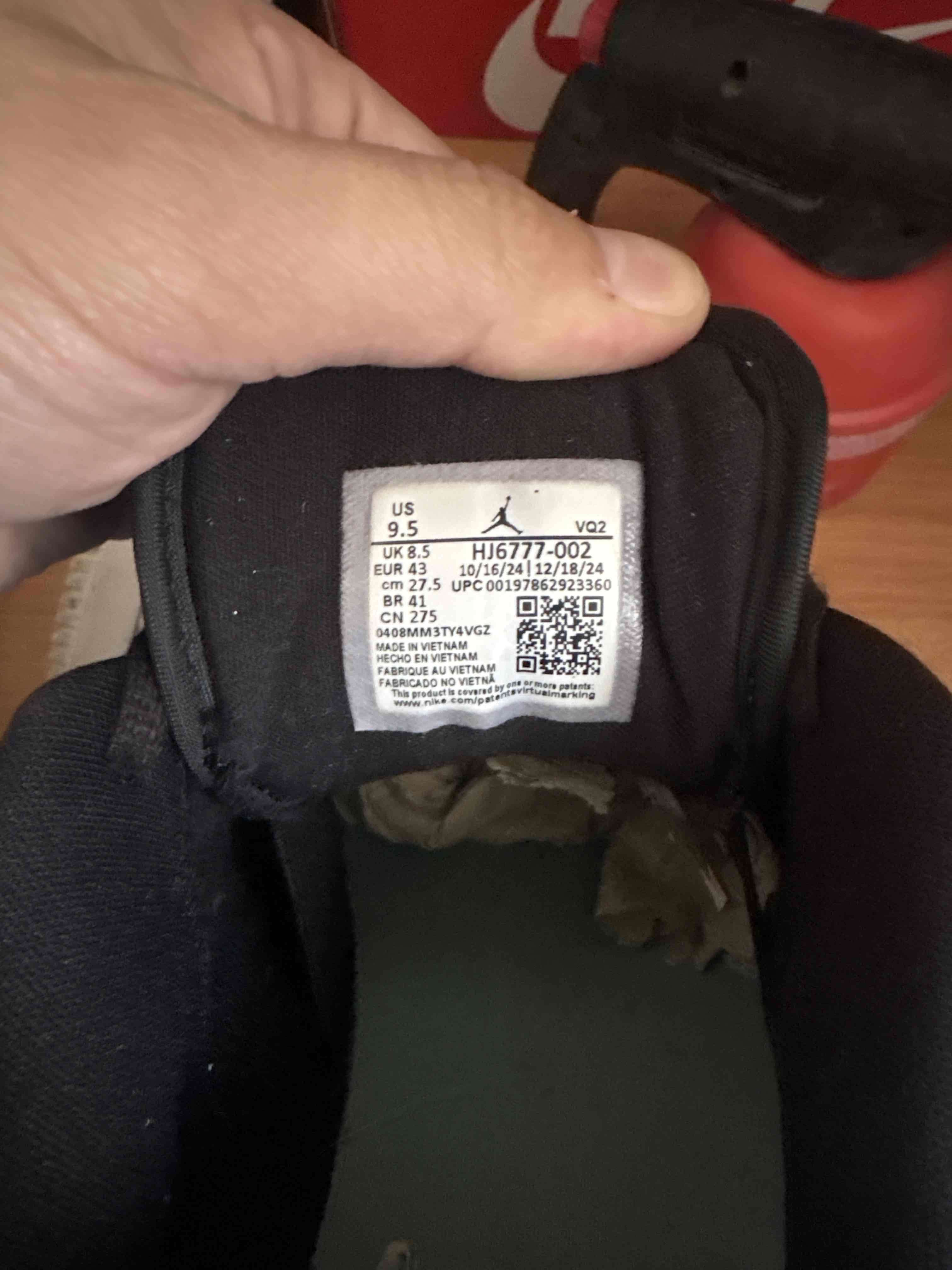 Zapatillas negras Jordan para hombre - miniatura 2