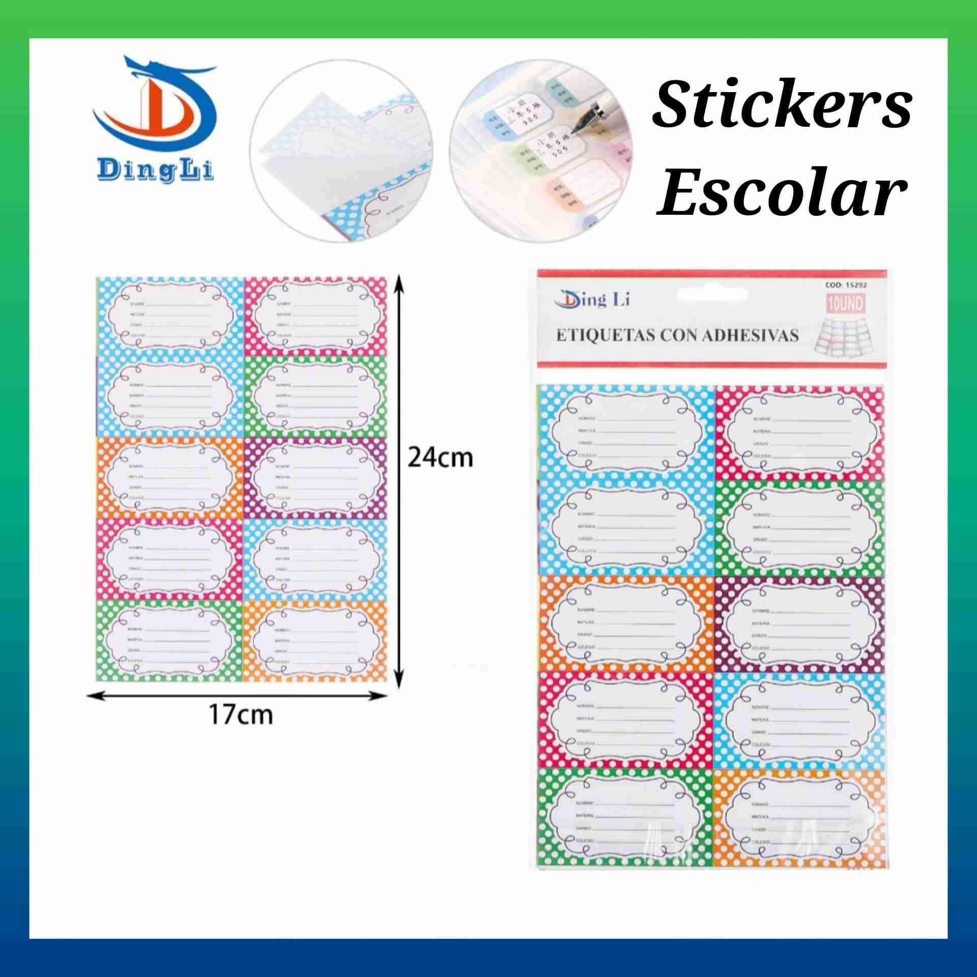 Etiquetas adhesivas escolares - miniatura 2