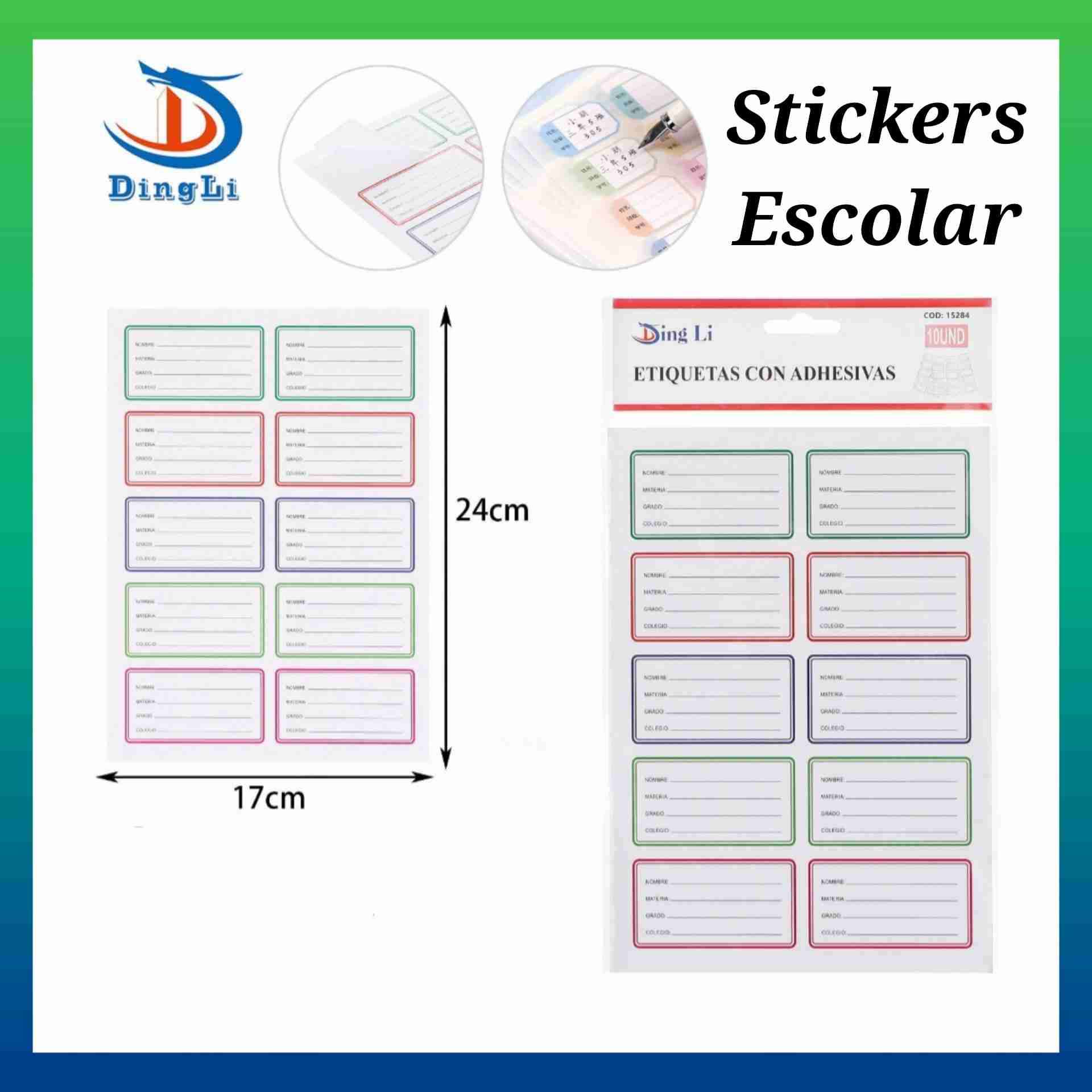 Etiquetas adhesivas escolares - miniatura 4