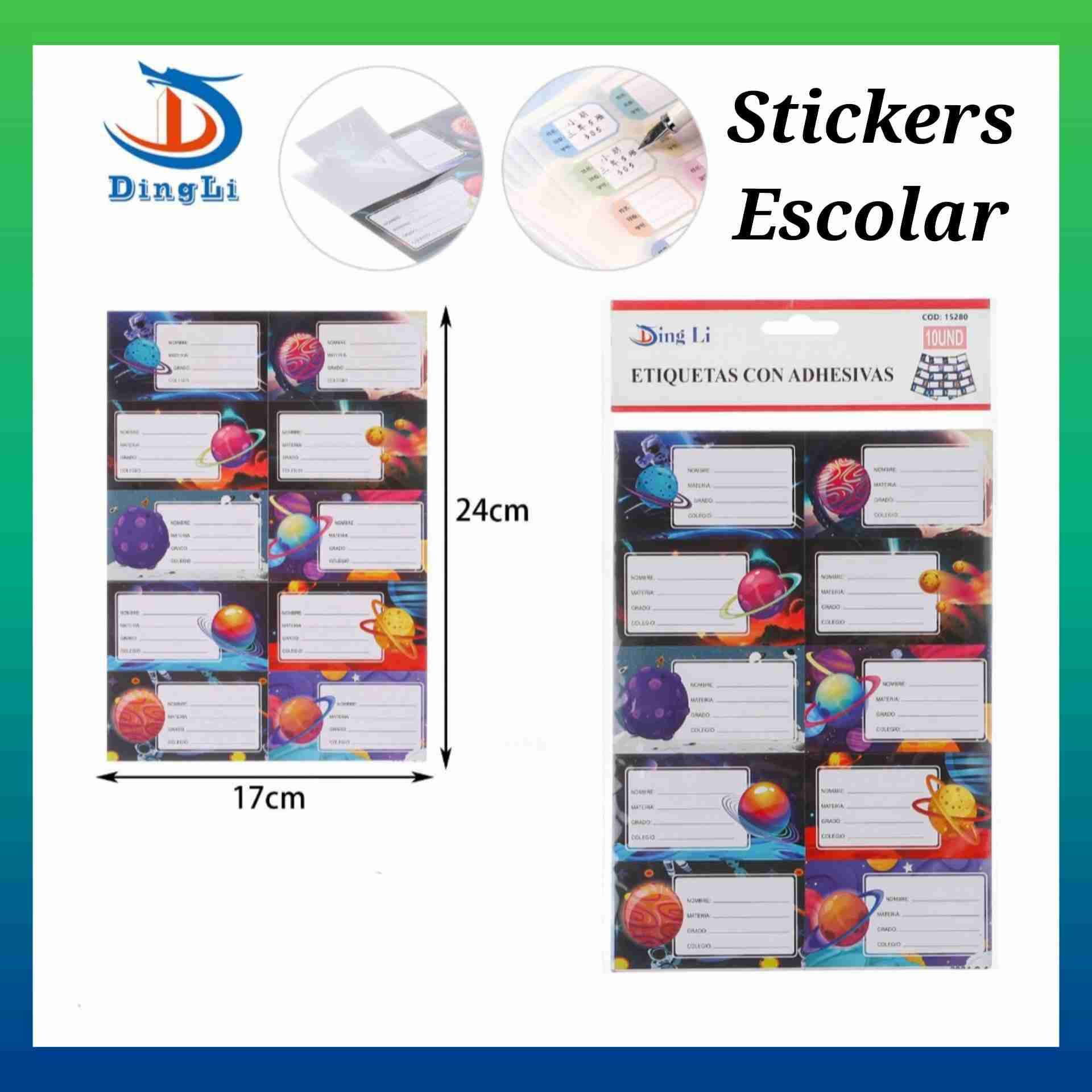 Etiquetas adhesivas escolares - miniatura 5