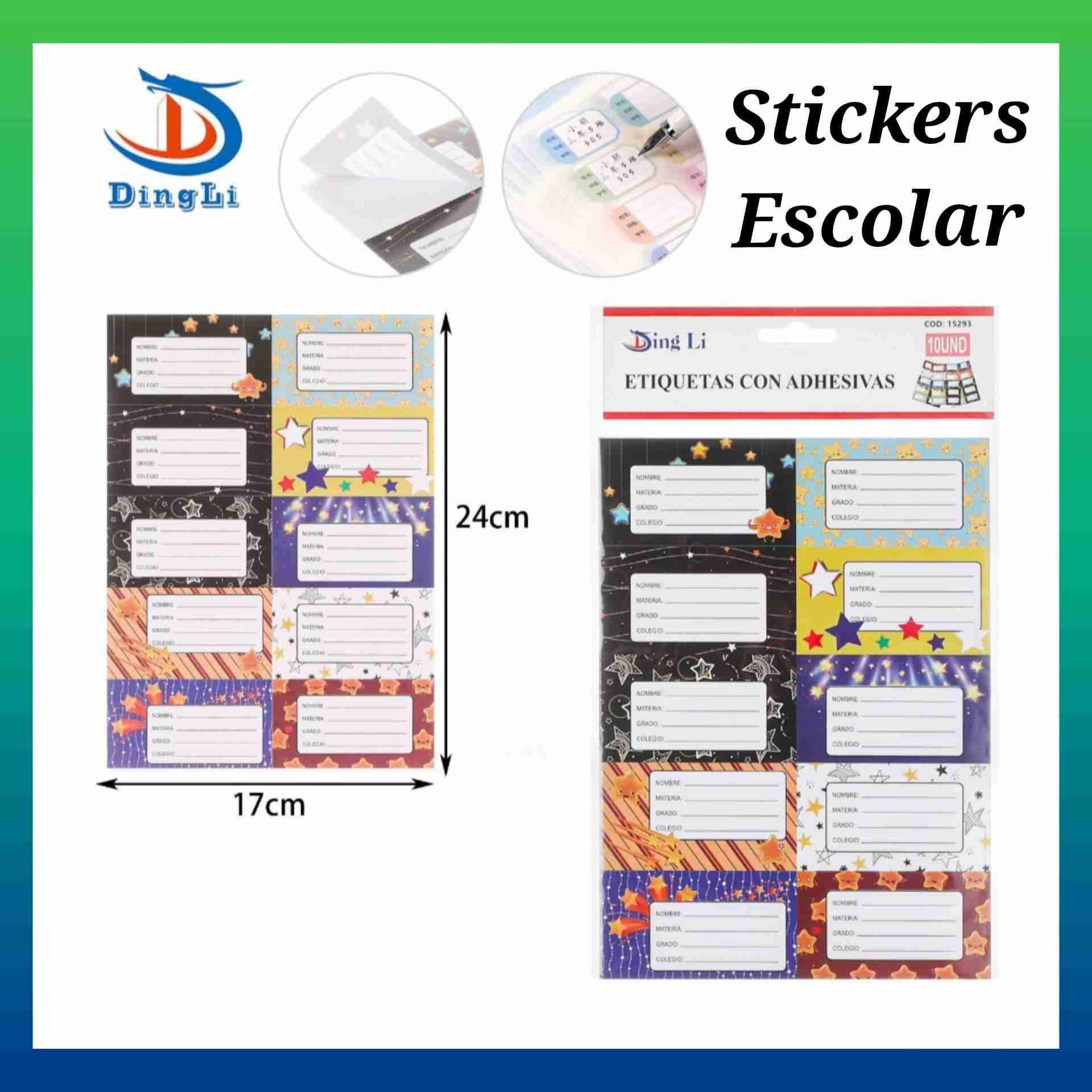 Etiquetas adhesivas escolares - miniatura 6