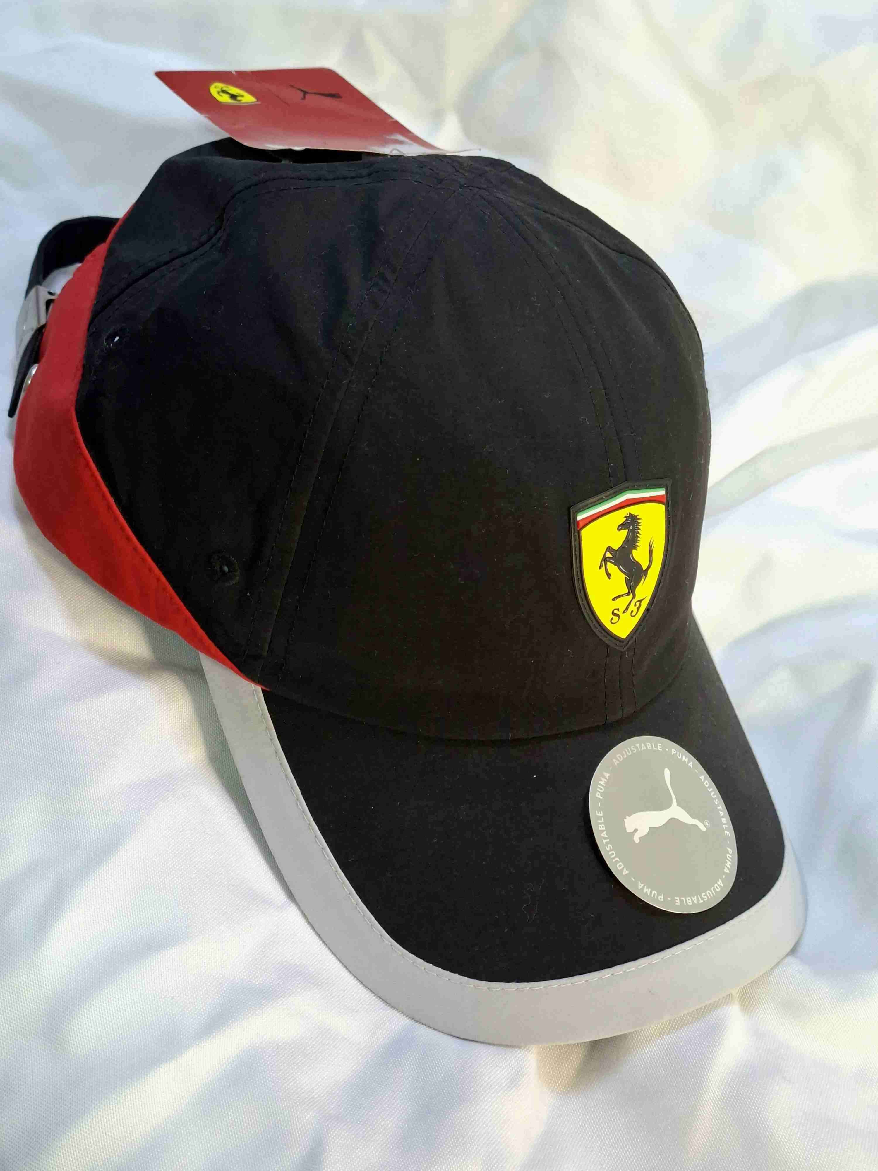 Gorra negra Ferrari logo - miniatura 2