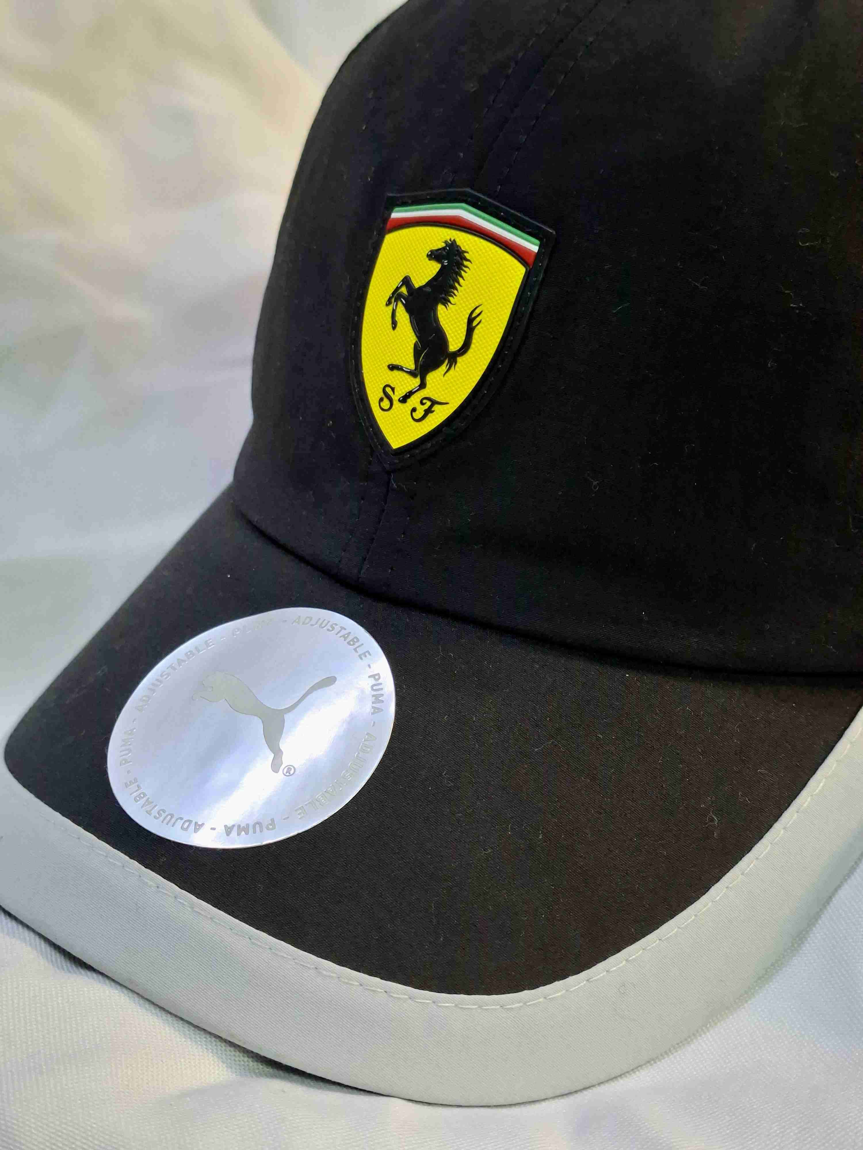Gorra negra Ferrari logo - miniatura 4