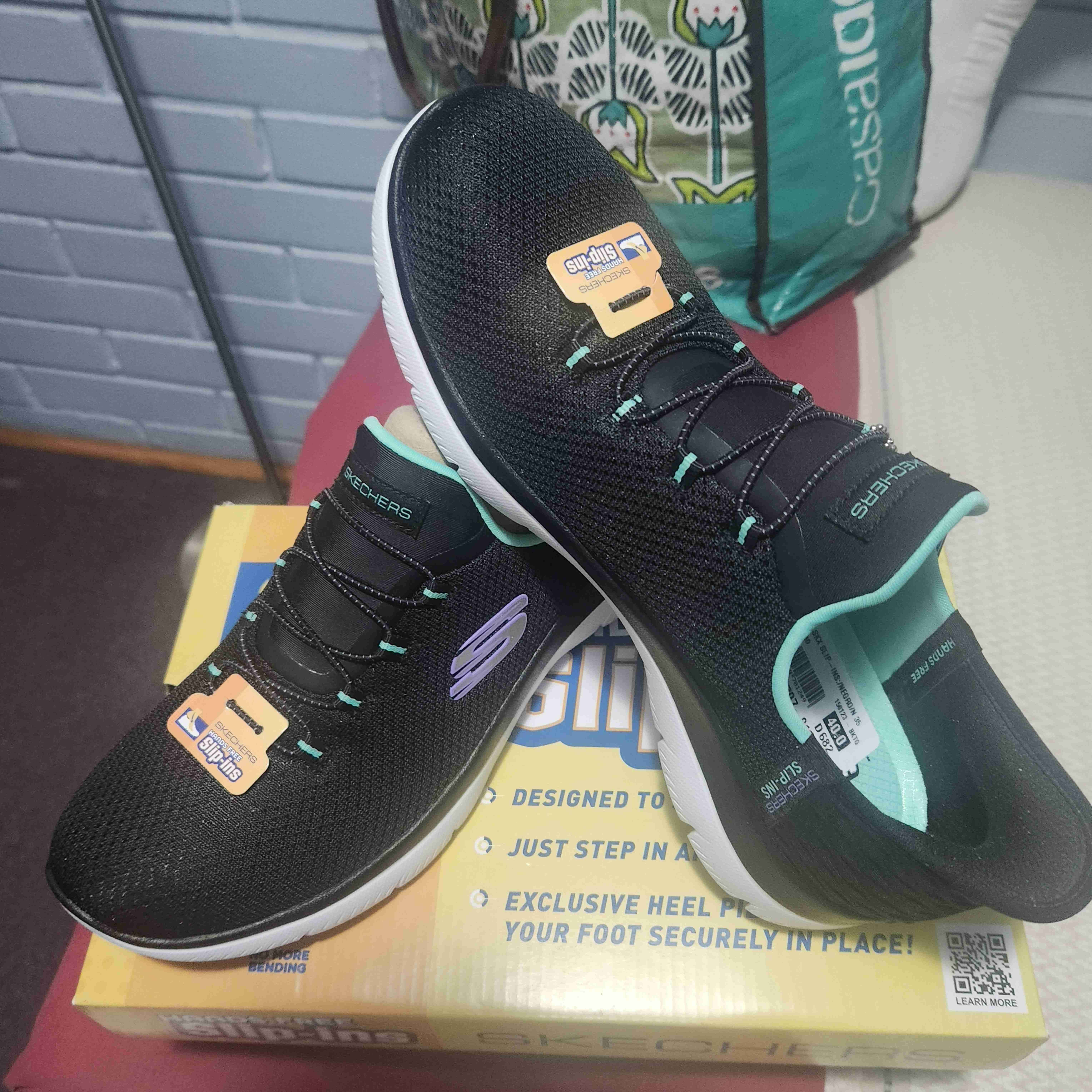 Zapatillas Skechers Mujer Sip-ins Negro - 1