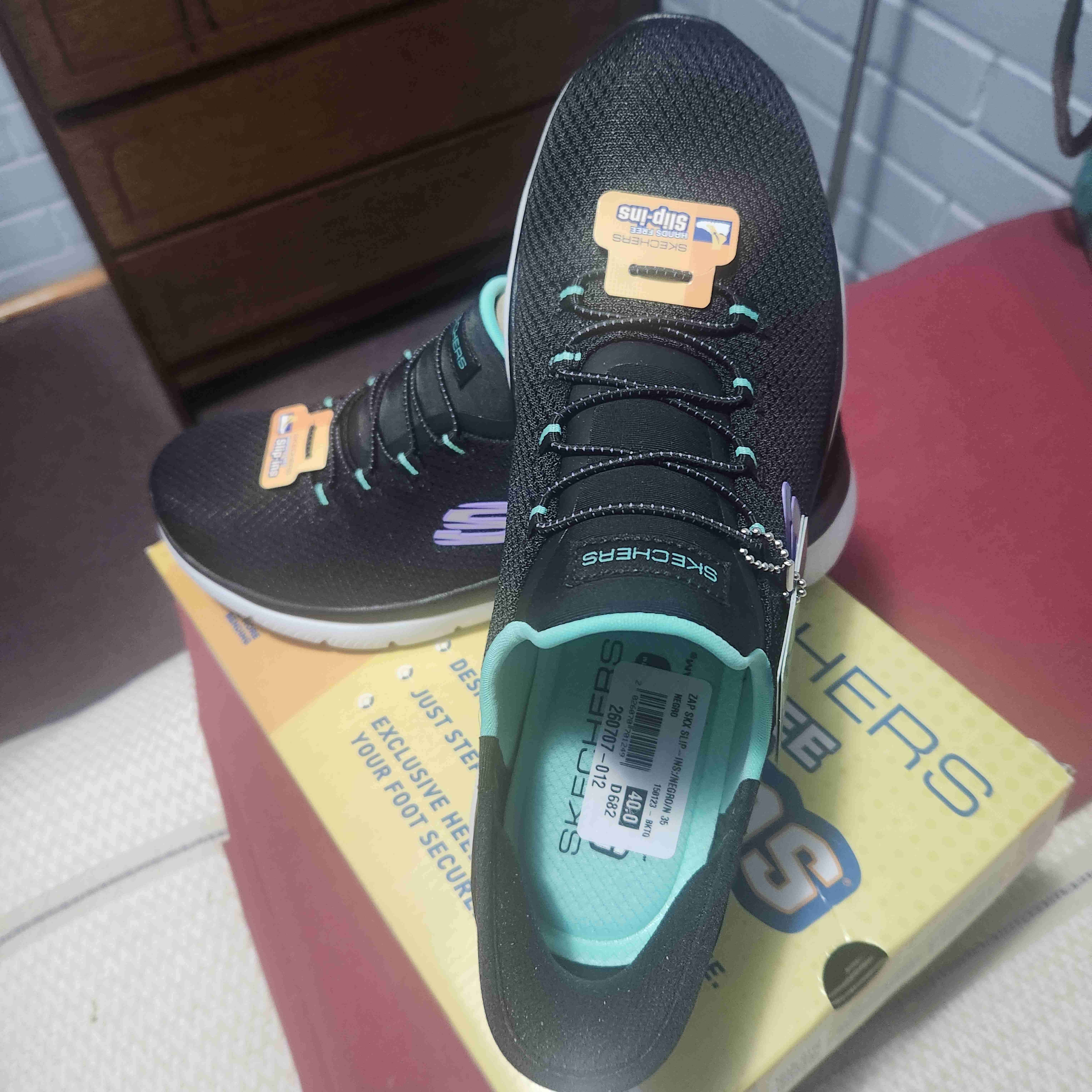 Zapatillas Skechers Mujer Sip-ins Negro - 4