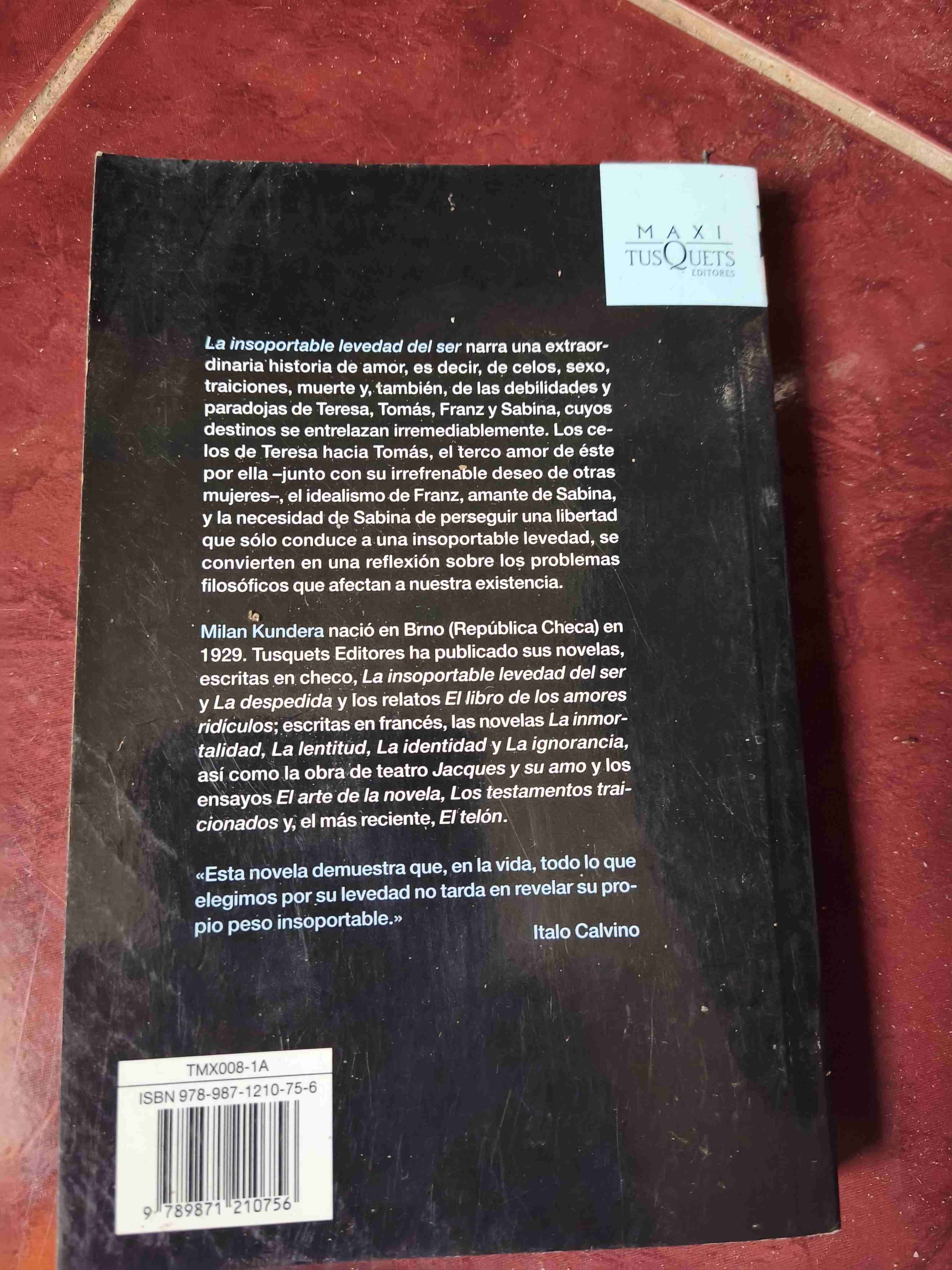 Libro 'La insoportable levedad del ser' - 2