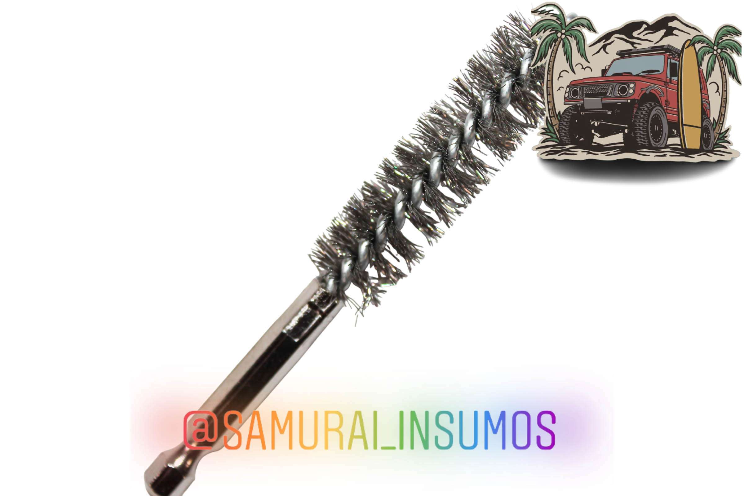 Cepillo Taladro -Metalico Abrasivo 1/4 Hexagonal - miniatura 1