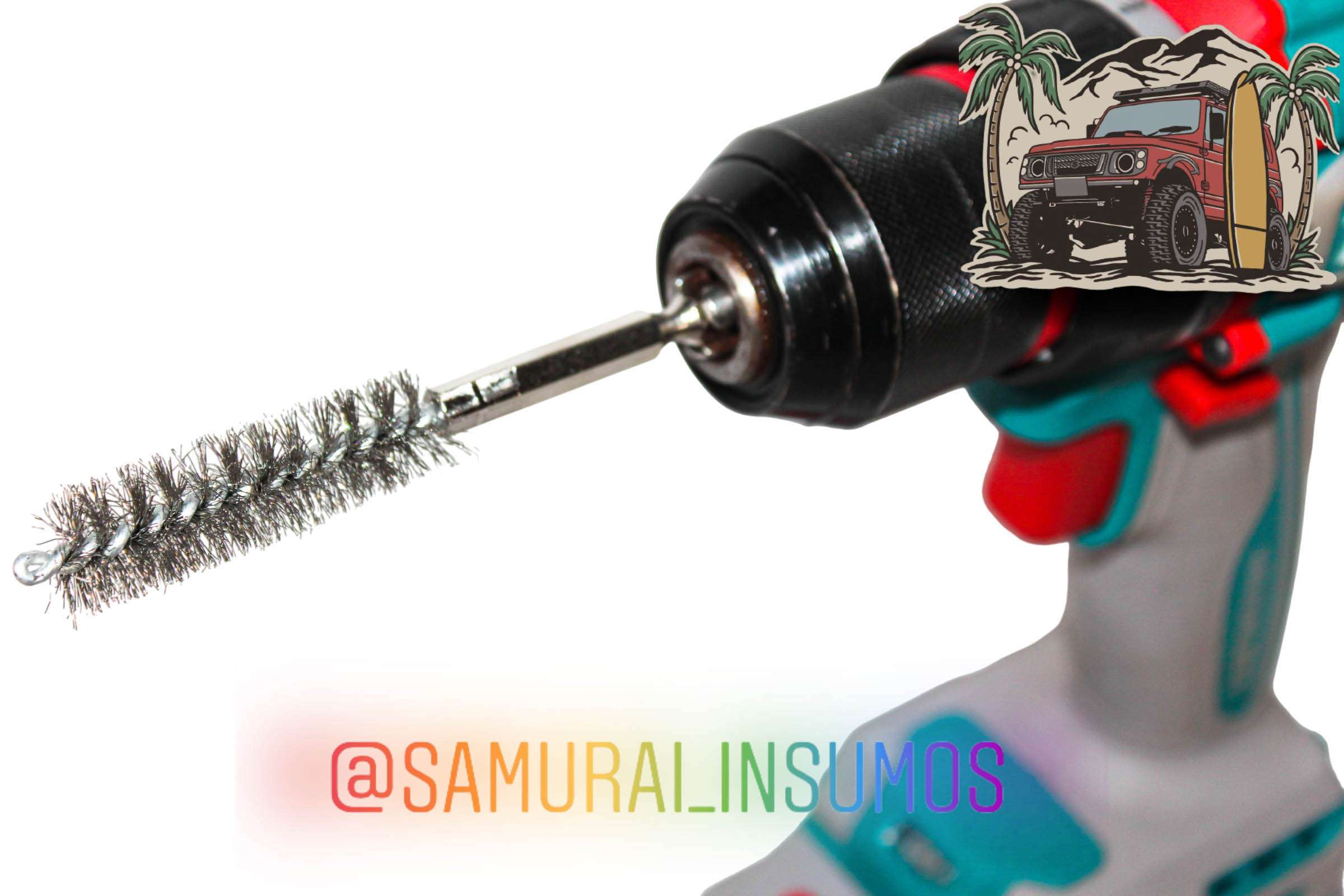 Cepillo Taladro -Metalico Abrasivo 1/4 Hexagonal - miniatura 2