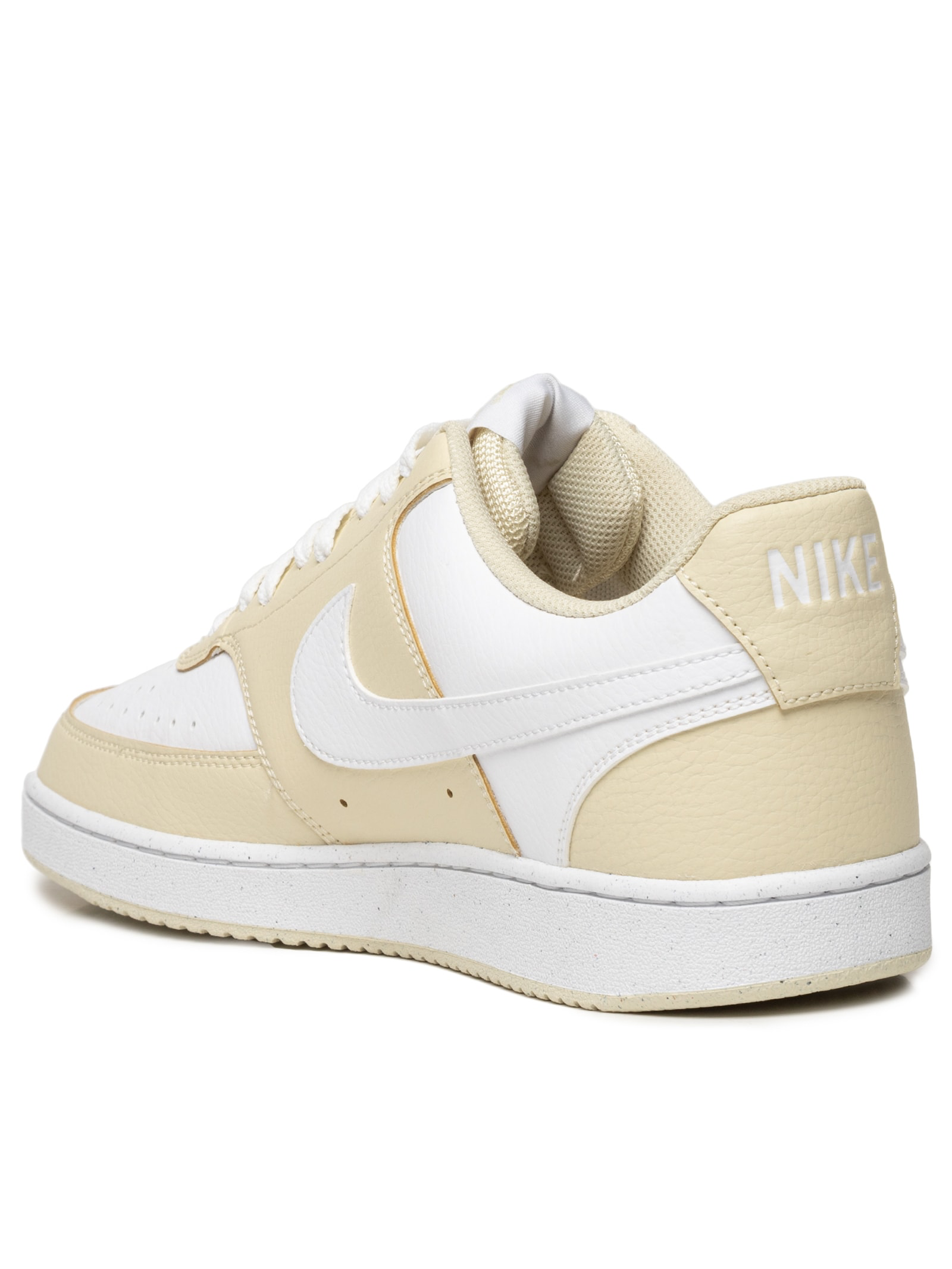 Zapatillas Nike court vision low blancas y beige - 1