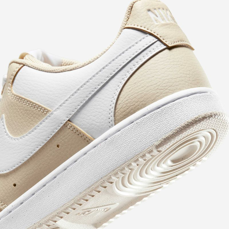 Zapatillas Nike court vision low blancas y beige - 4
