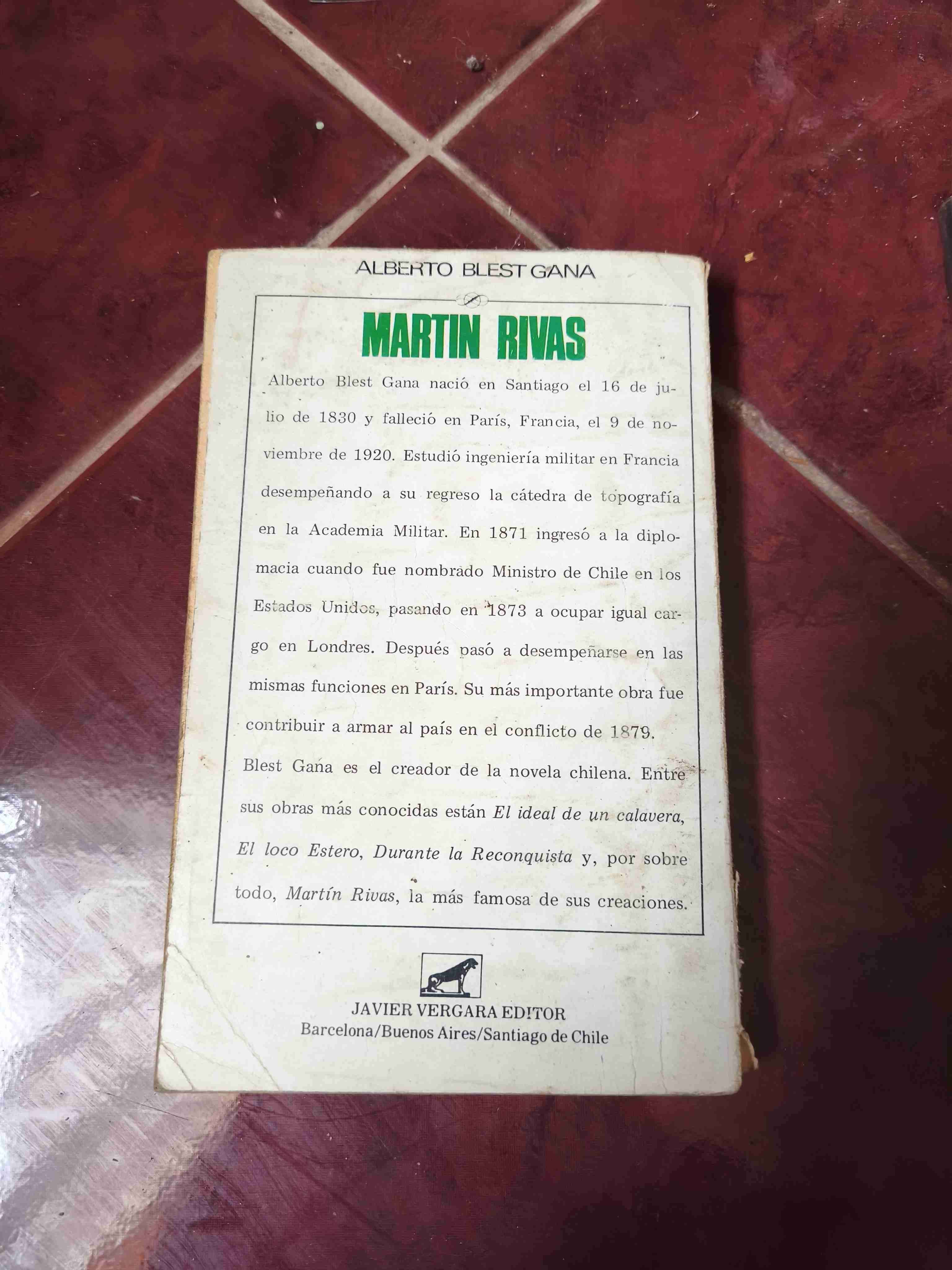 Libro Martín Rivas - 2