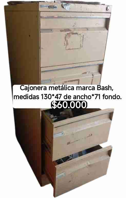 Cajonera metálica Bash usada - 1