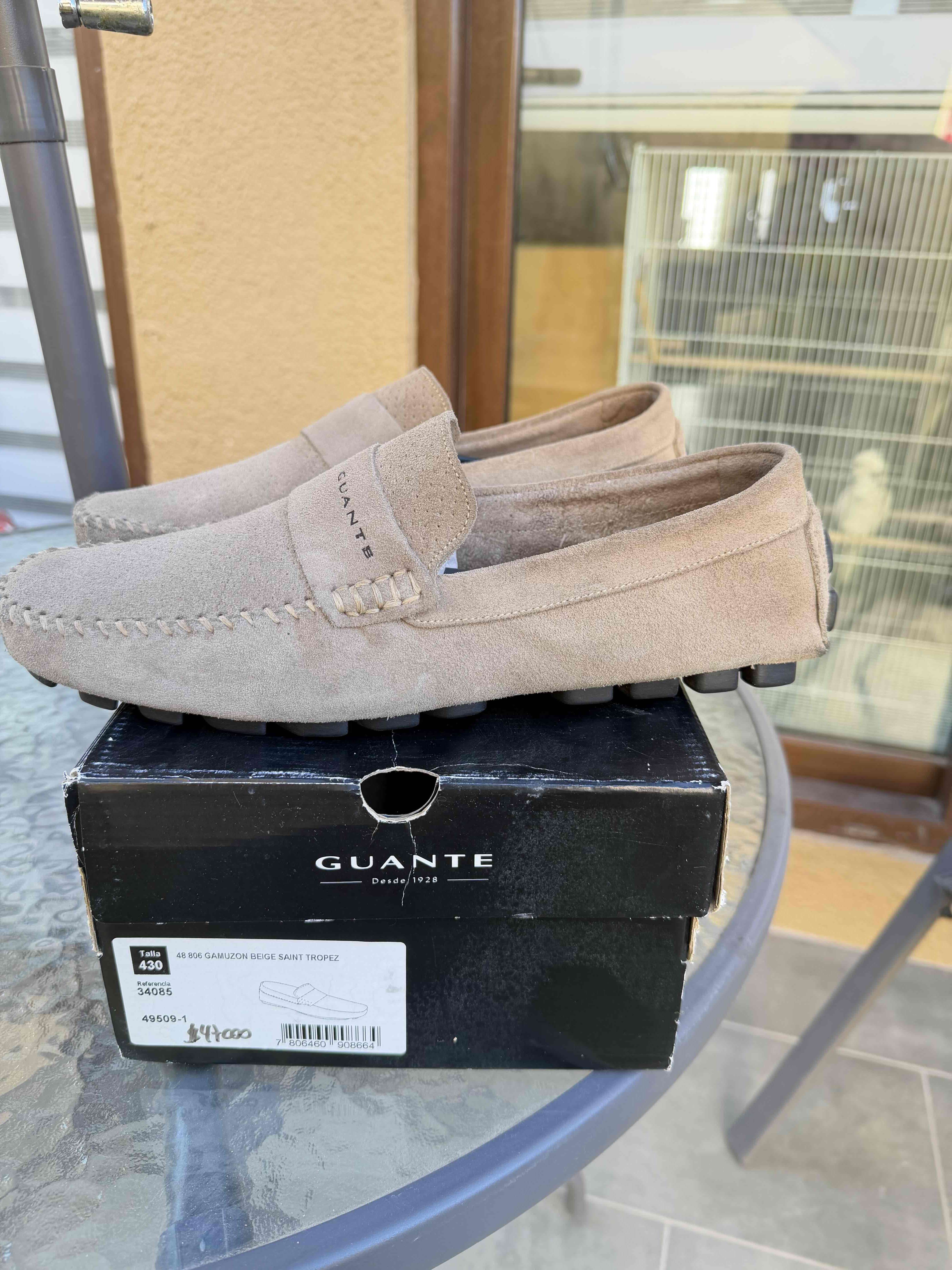 Mocasines de cuero beige Guante - 2