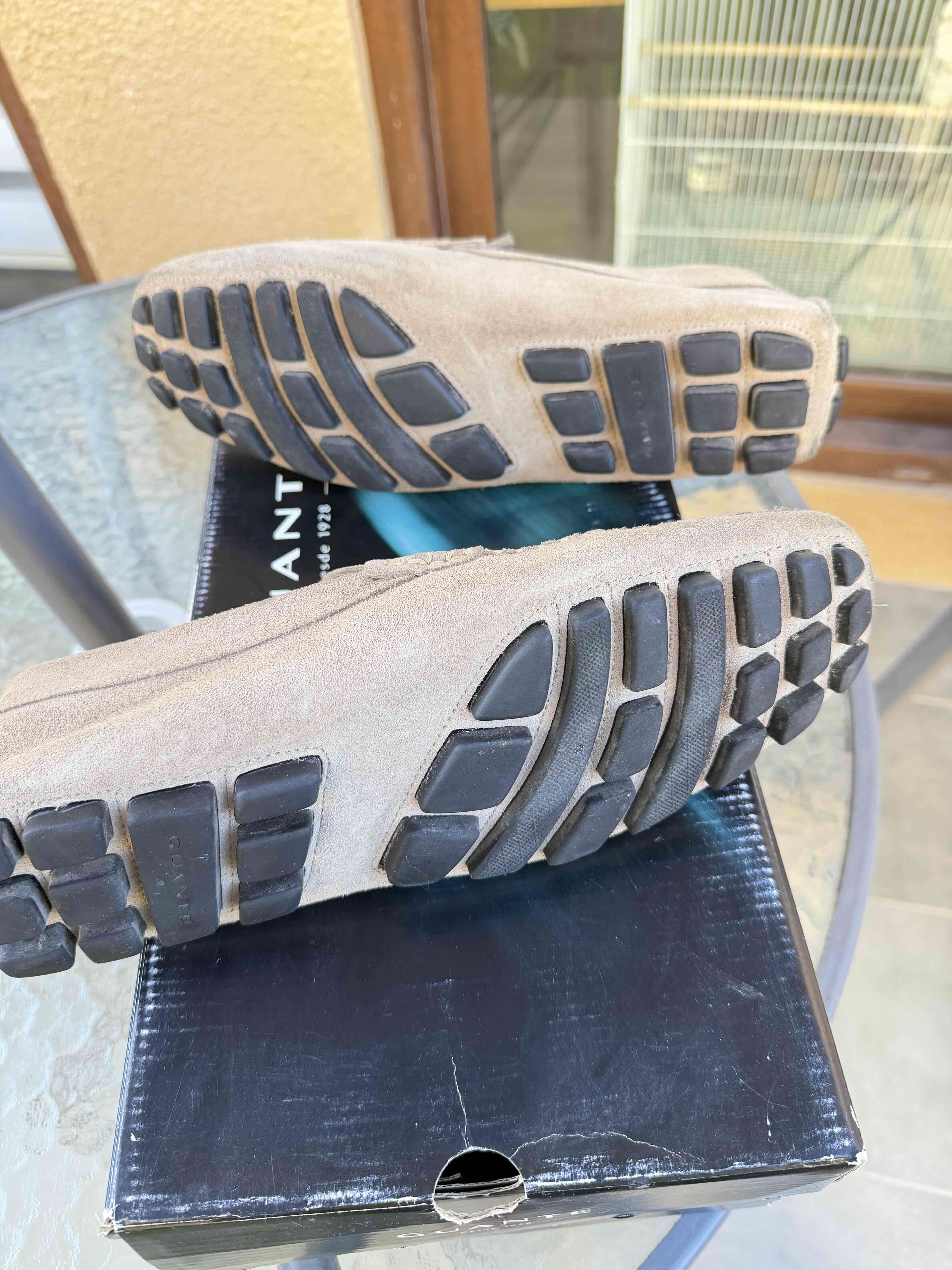 Mocasines de cuero beige Guante - 3