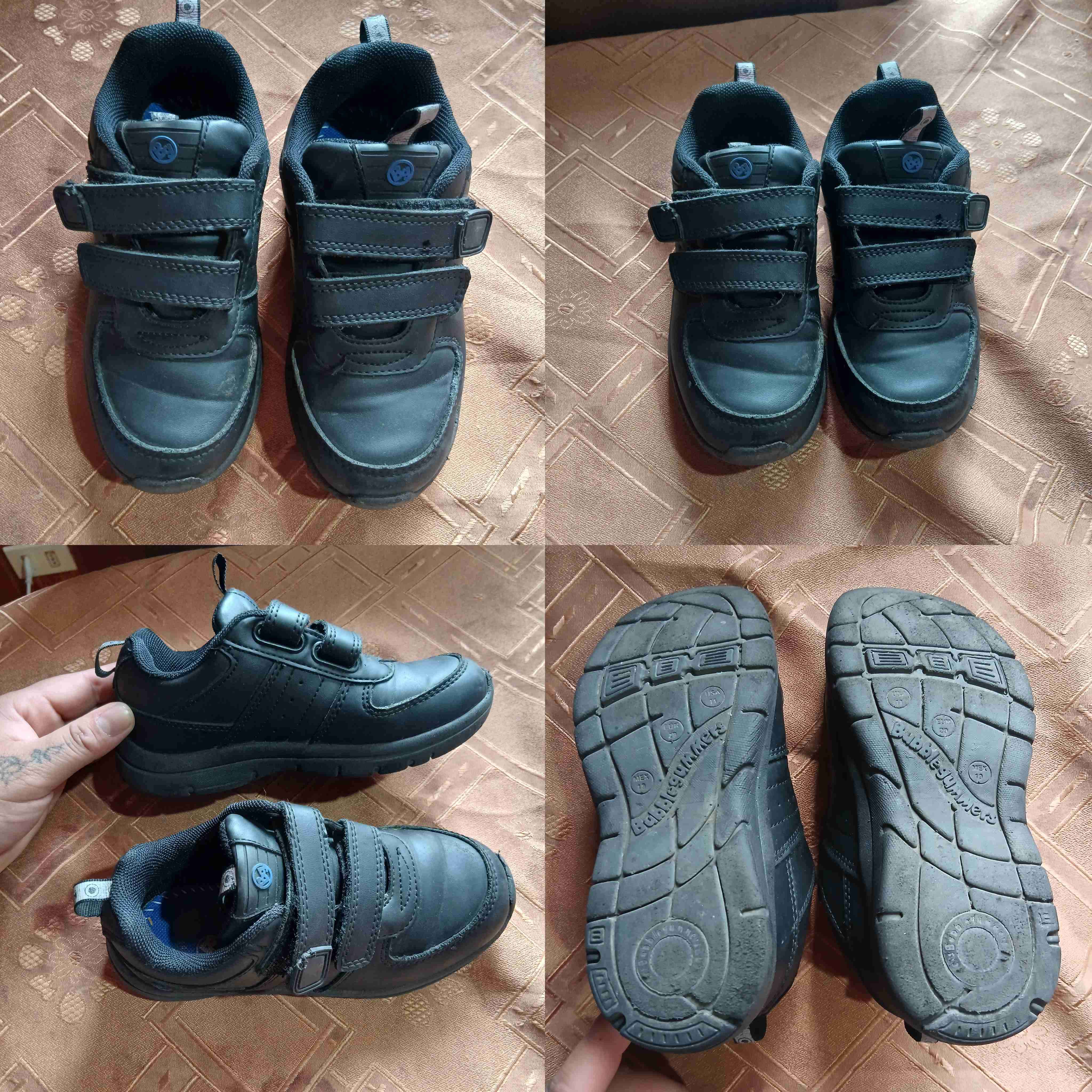 Zapatillas negras con velcro - miniatura 5