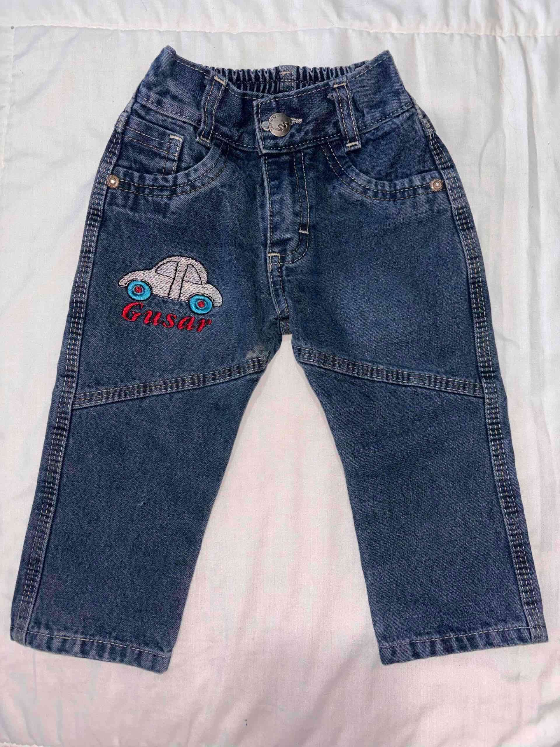 Jeans para niños con bordado - miniatura 1