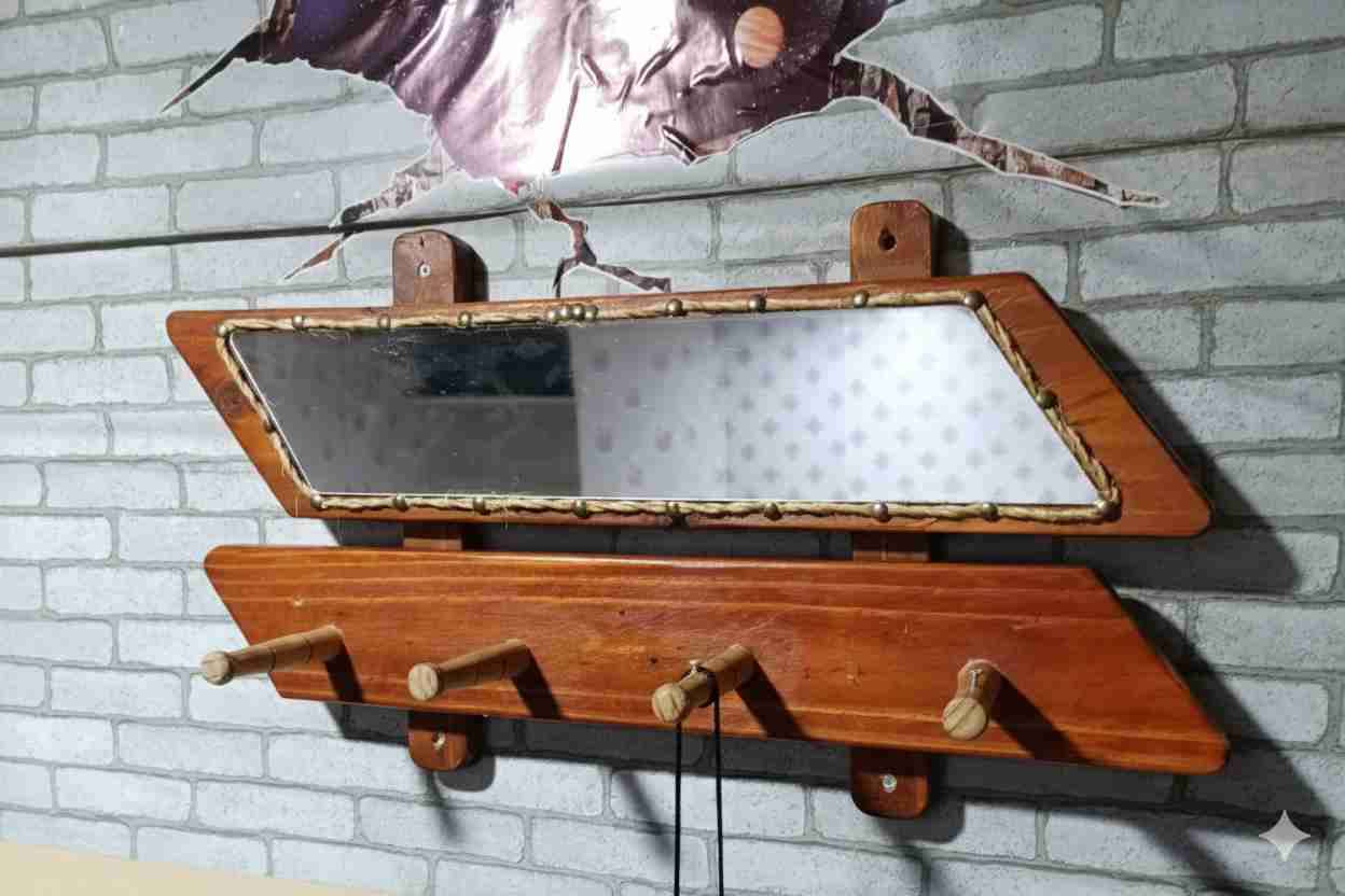 Colgador de pared con espejo - miniatura 3