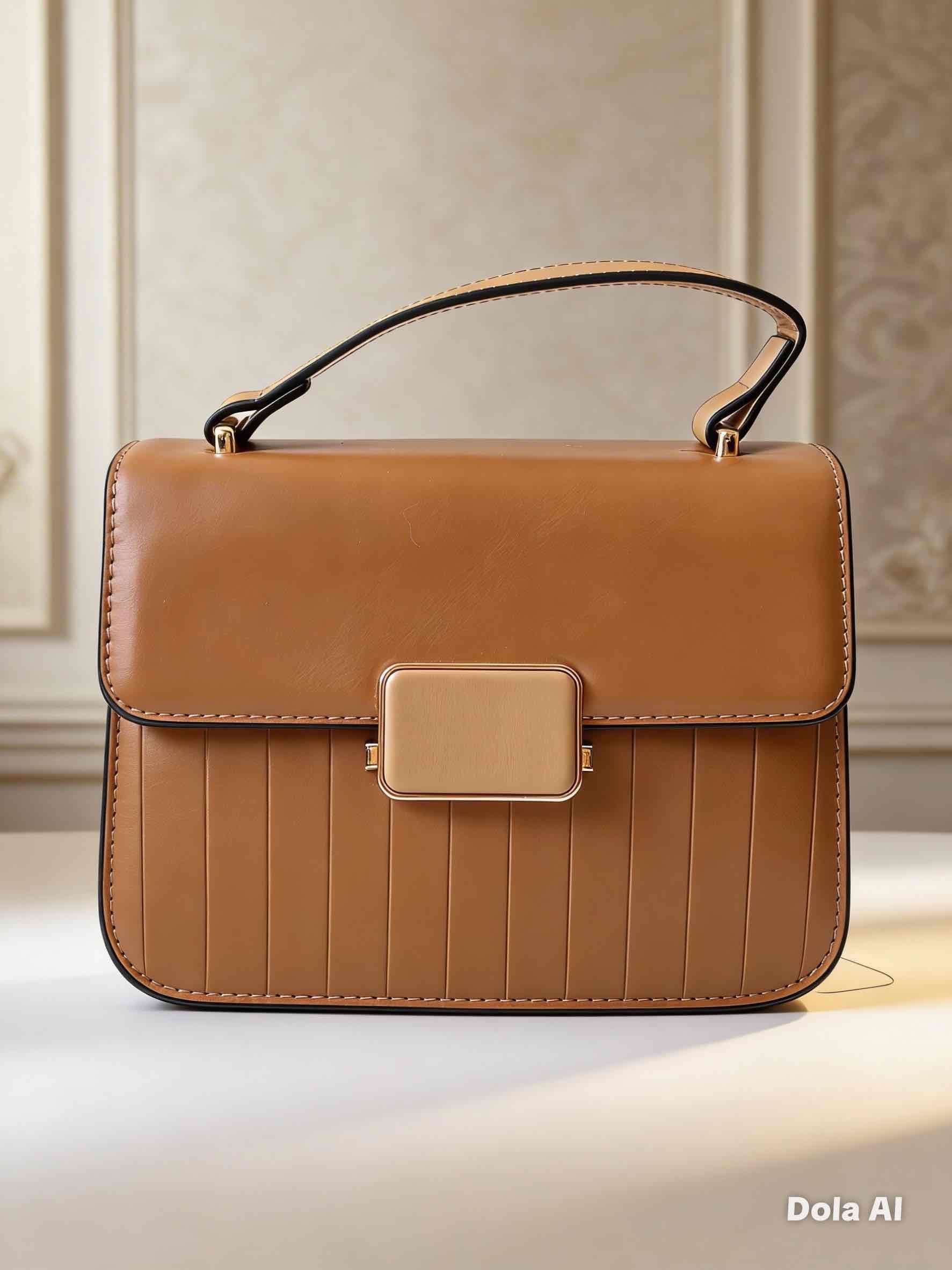 Cartera marrón elegante - miniatura 1