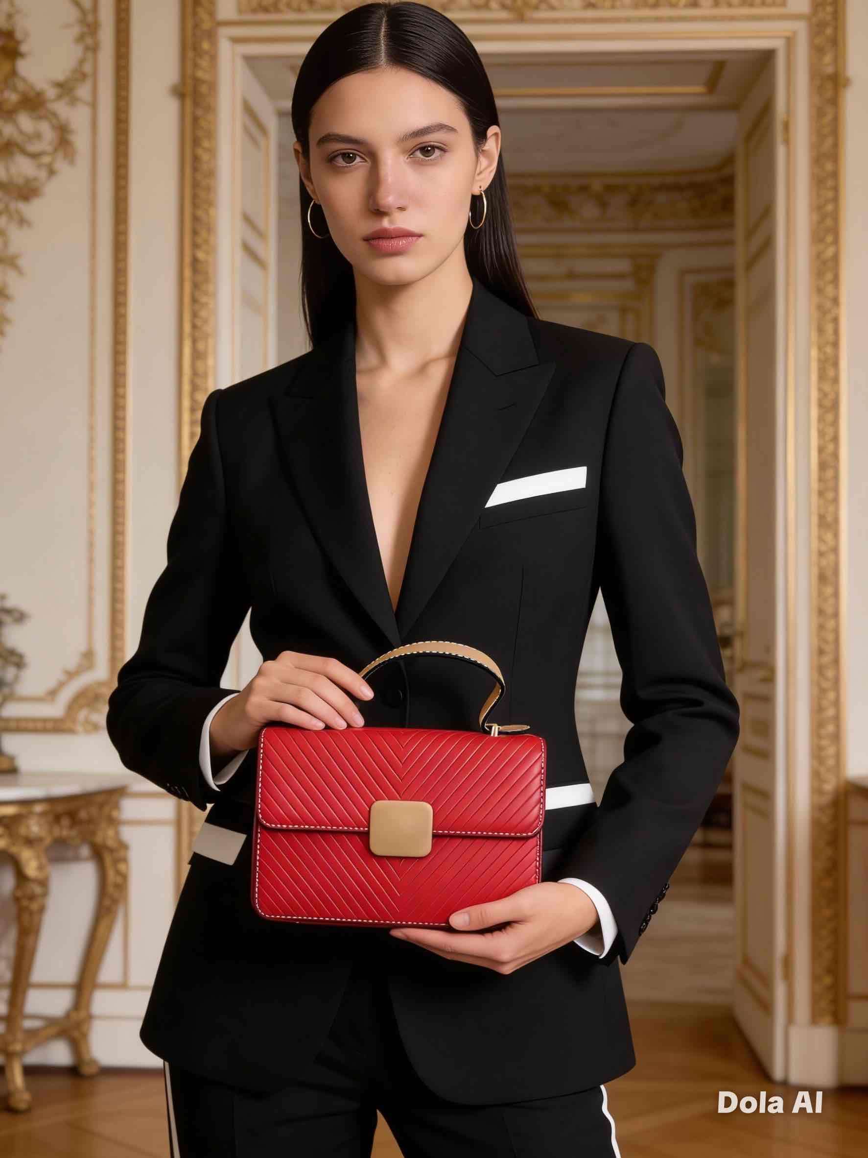 Cartera marrón elegante - miniatura 2