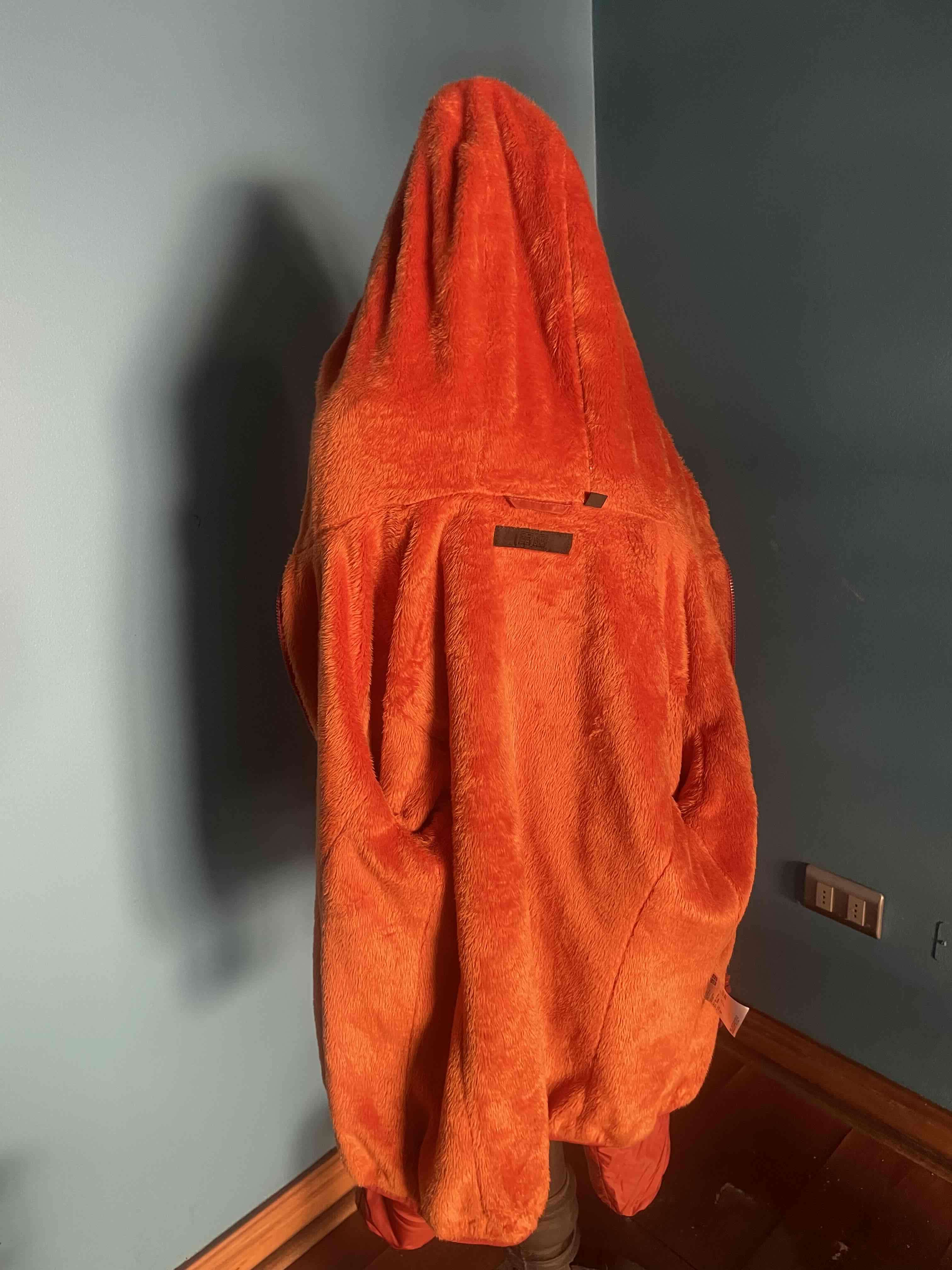 Cortaviento naranjo oscuro con interior de peluche - 5