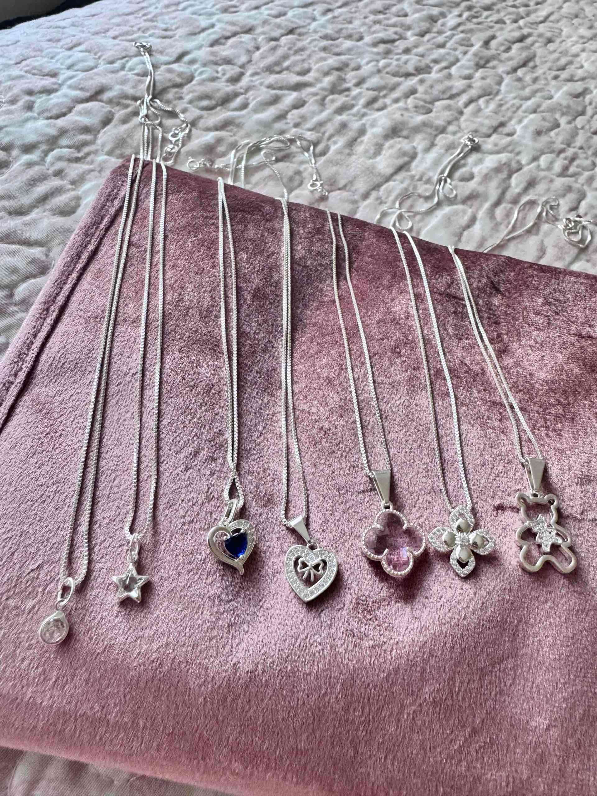 Collares plata con dijes delicados - 3