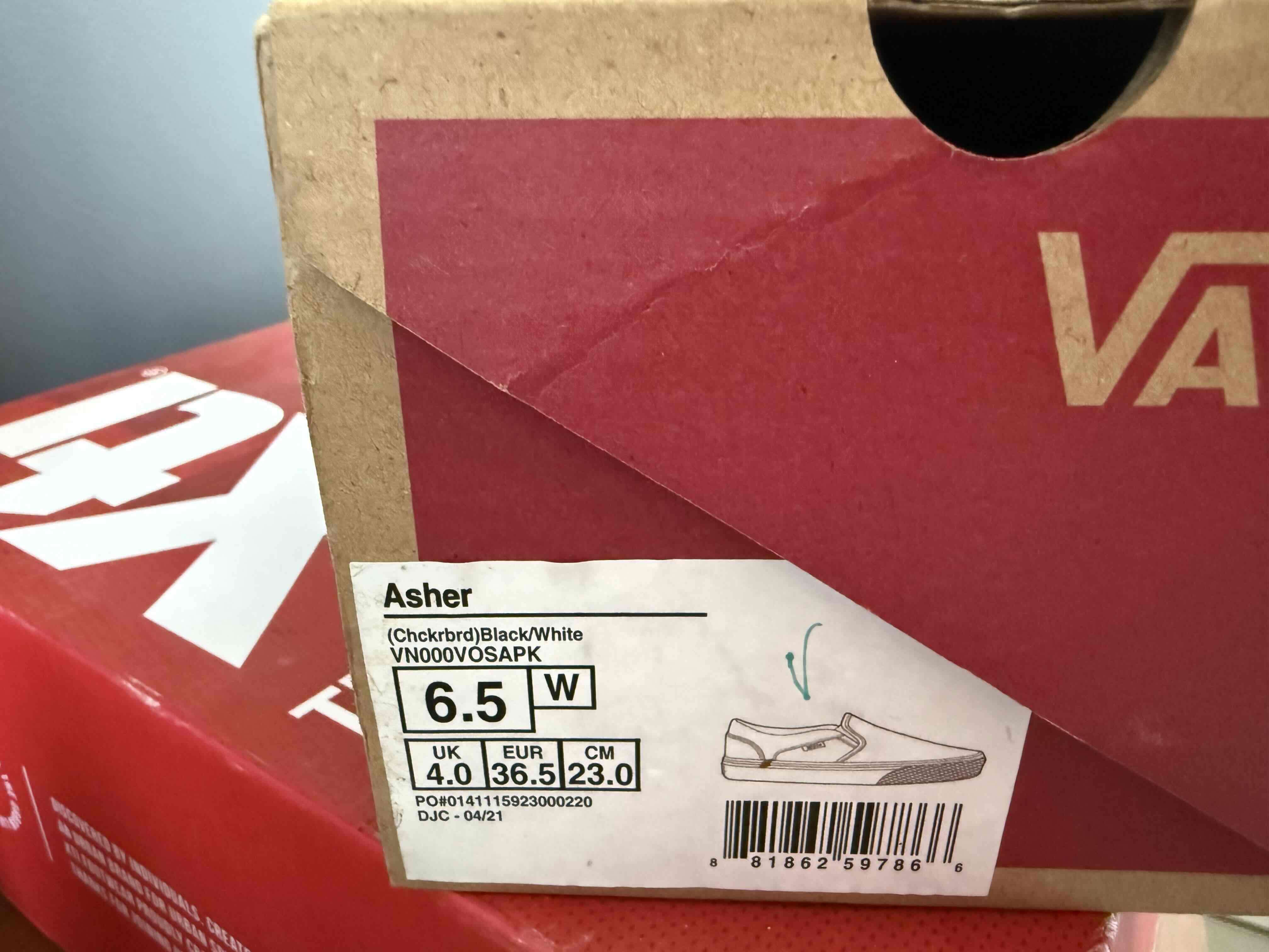 Zapatillas Vans cuadros blanco y negro - 3