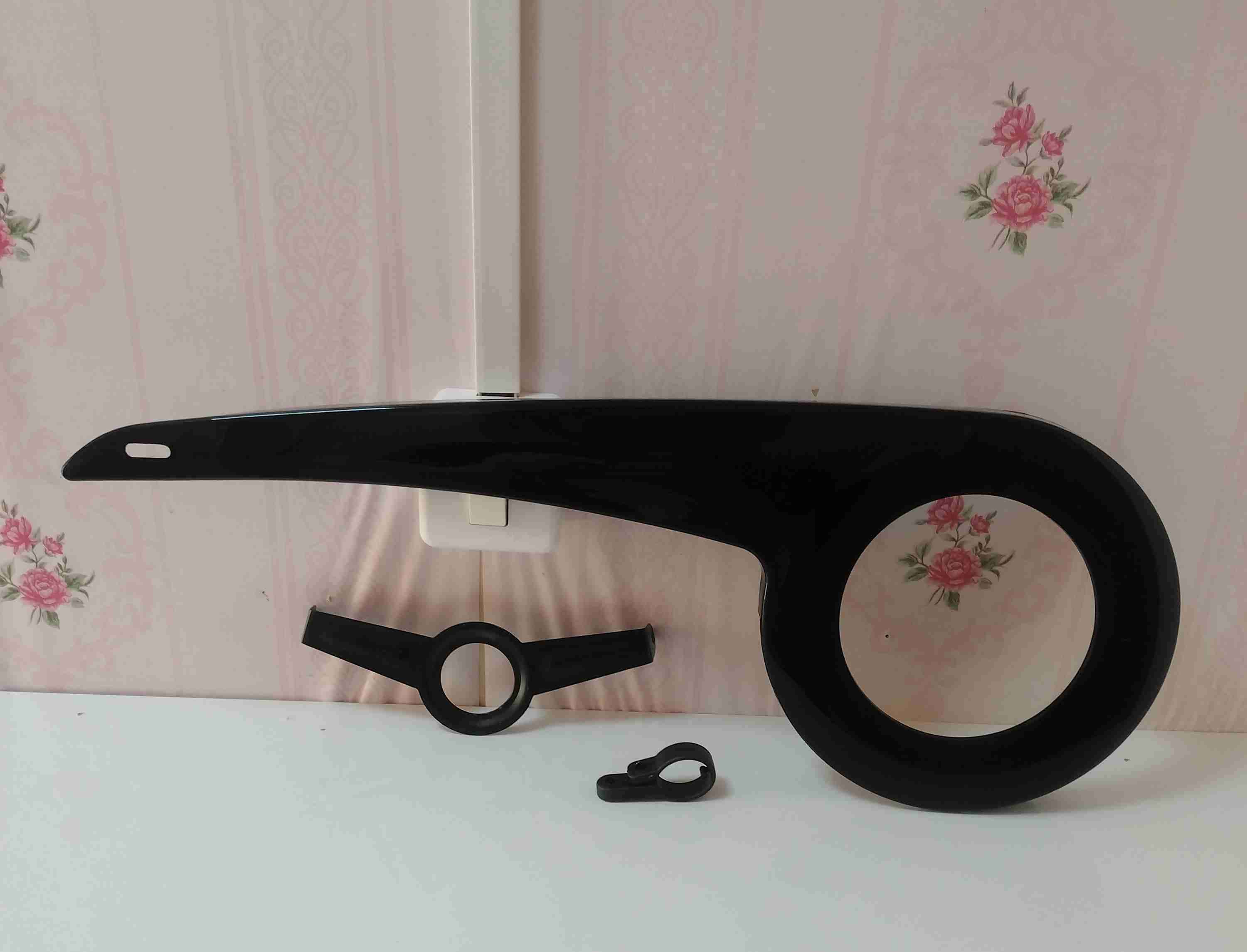 Cubrecadena para bicicleta negro - 1