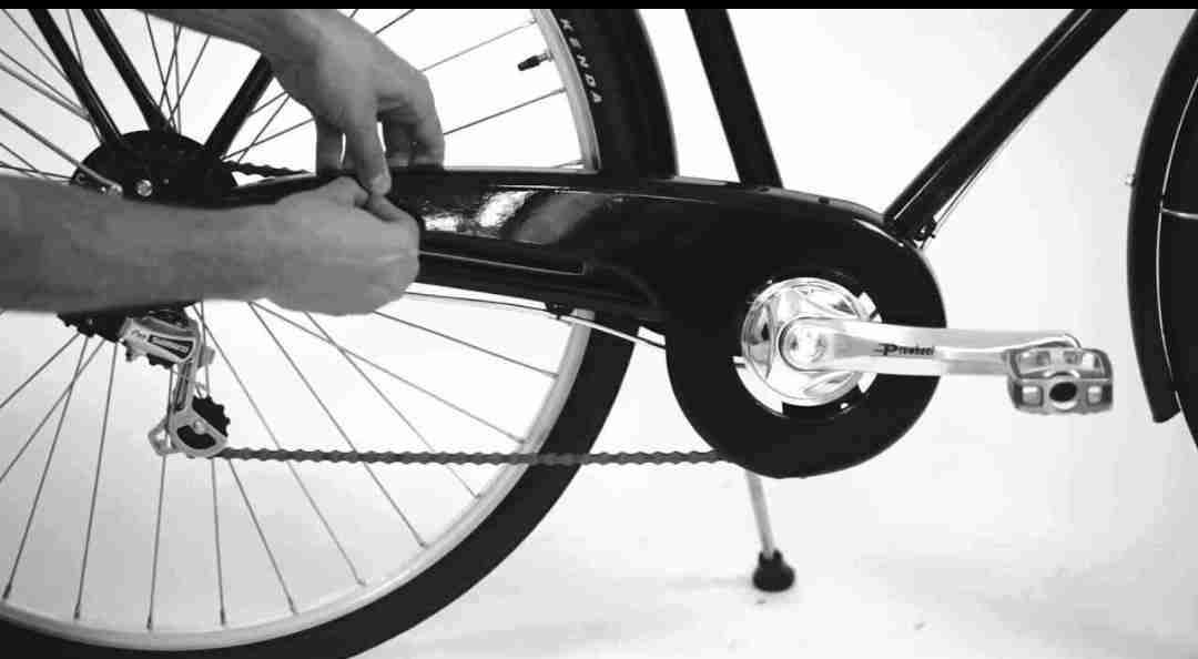 Cubrecadena para bicicleta negro - 3