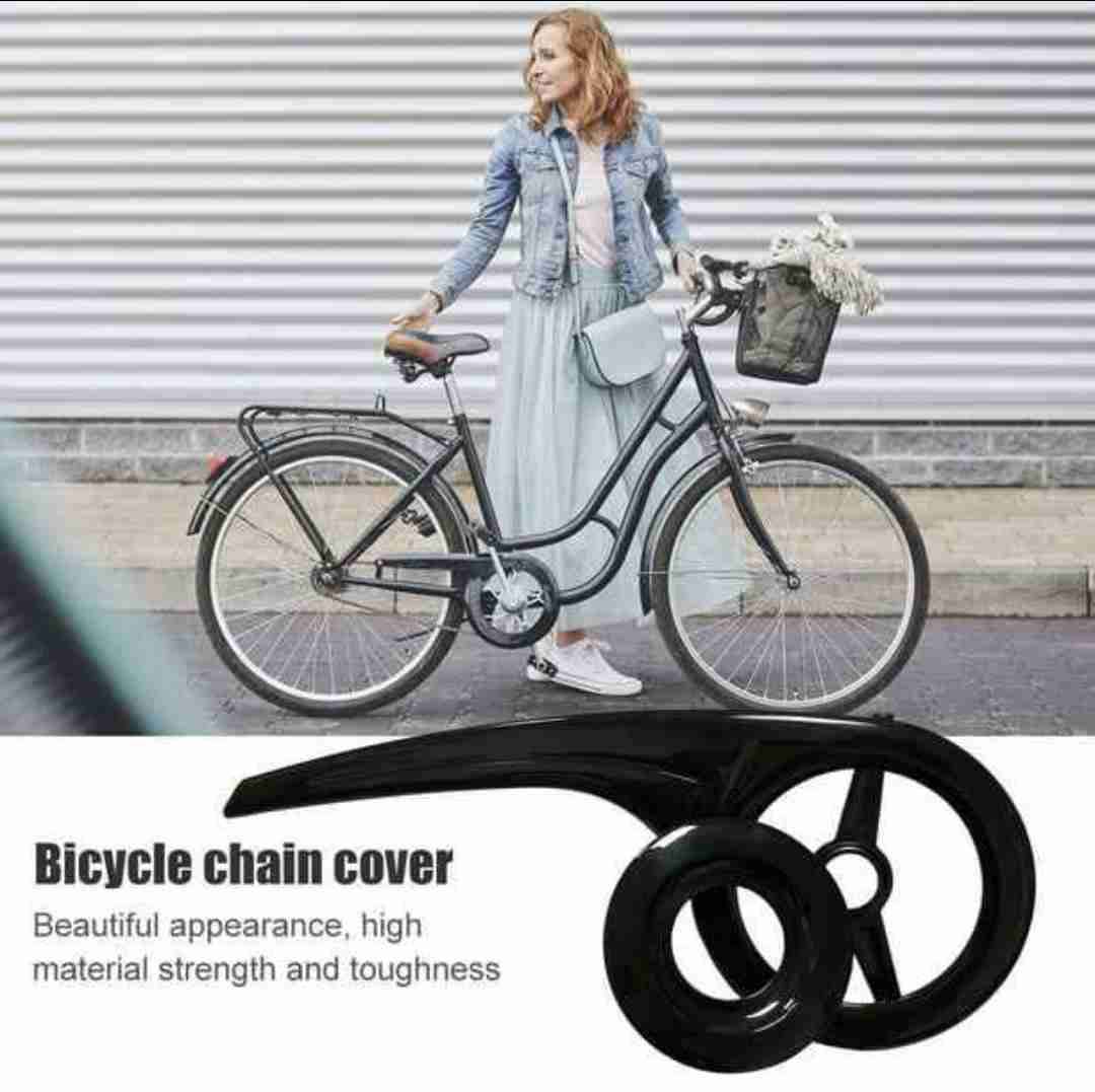 Cubrecadena para bicicleta negro - 5