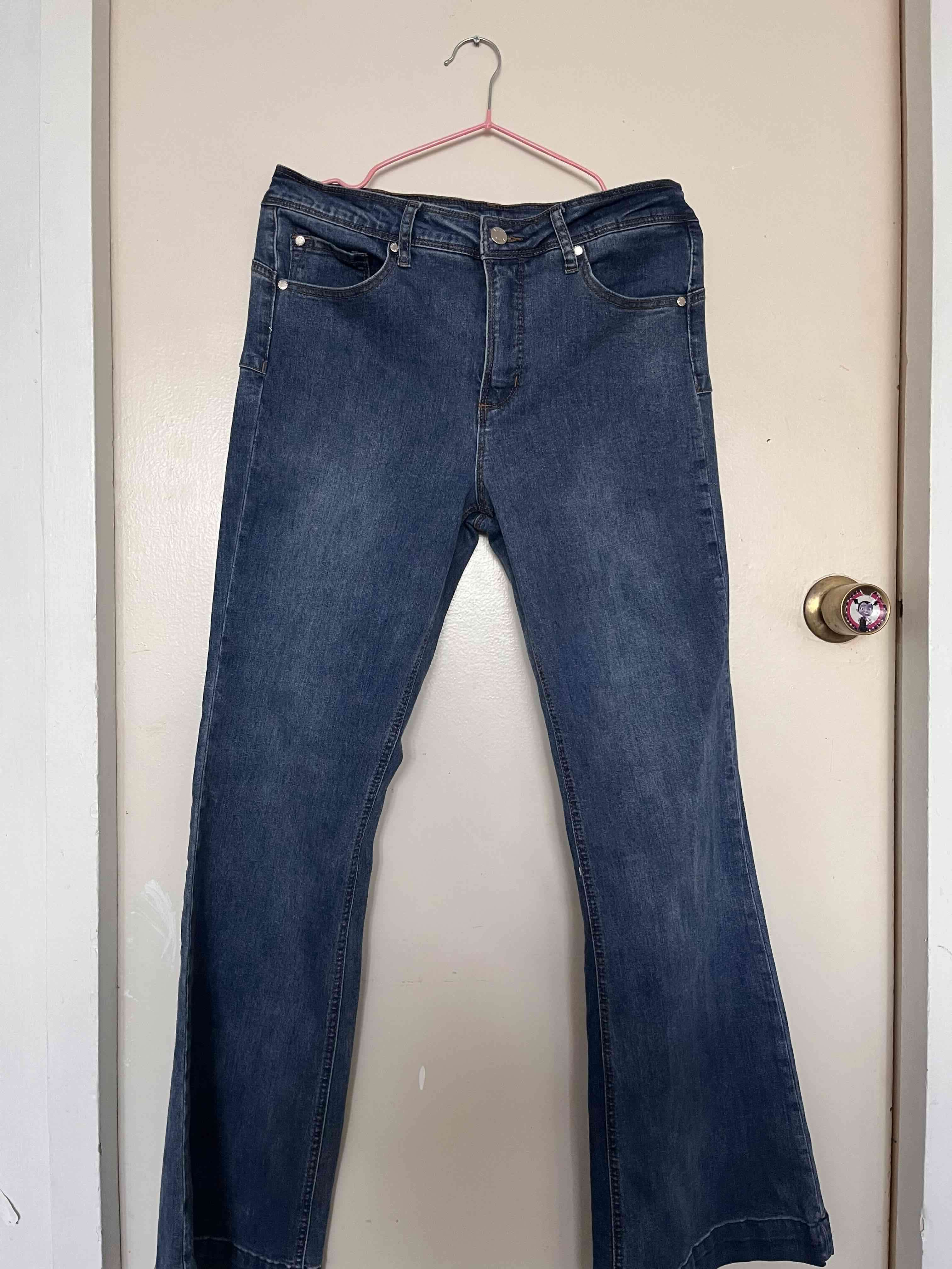 Jeans acampanados azul - 1