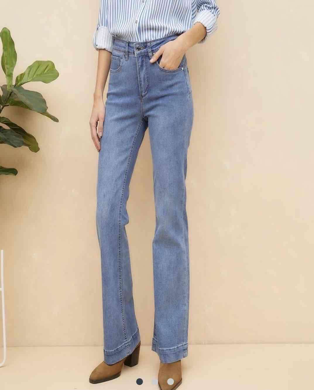 Jeans acampanados azul - 4