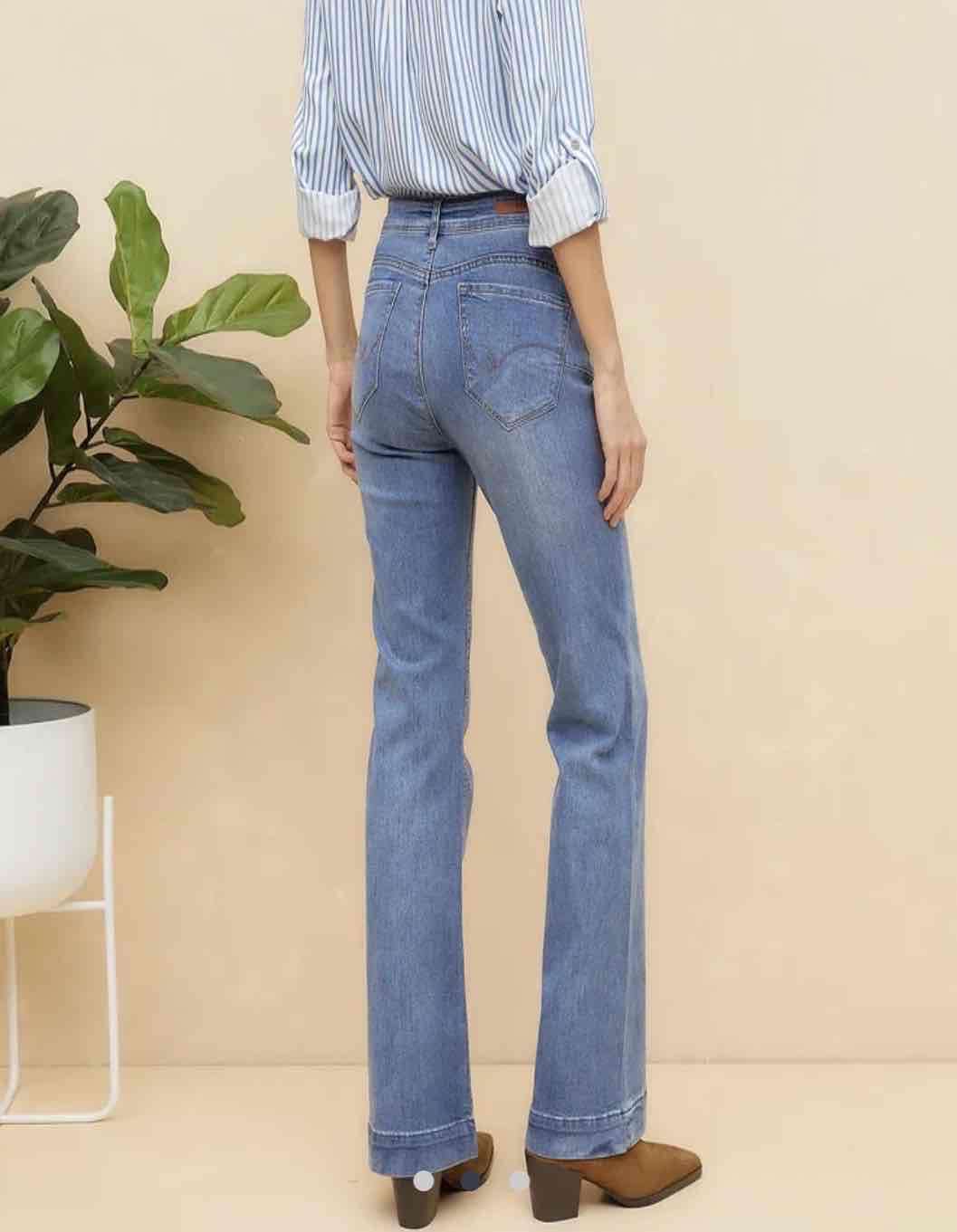 Jeans acampanados azul - 5