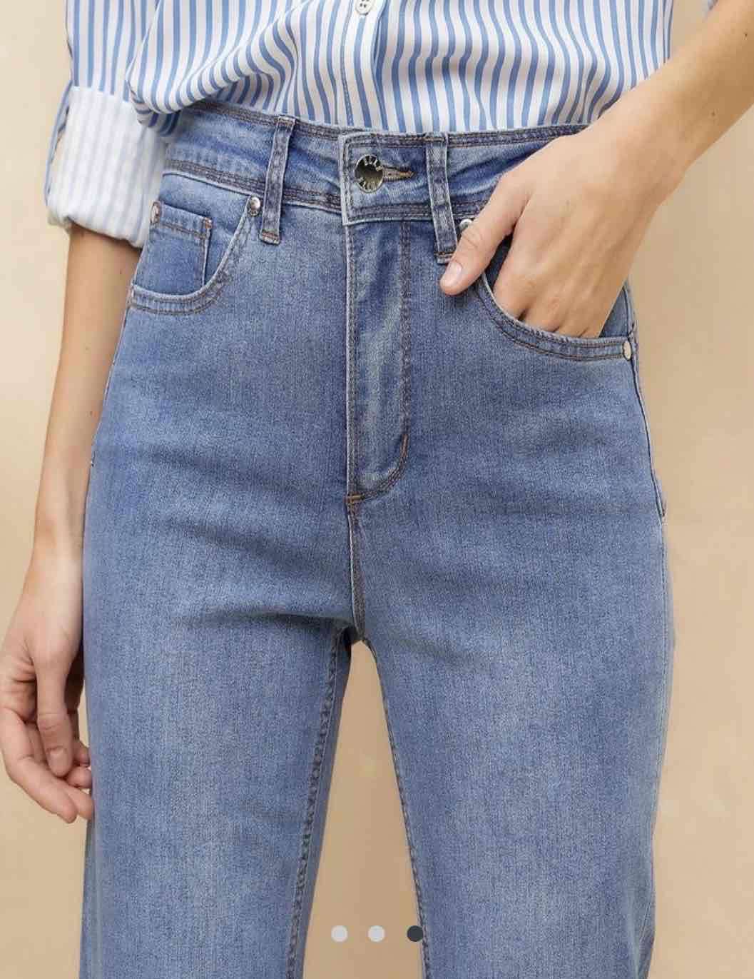 Jeans acampanados azul - 6