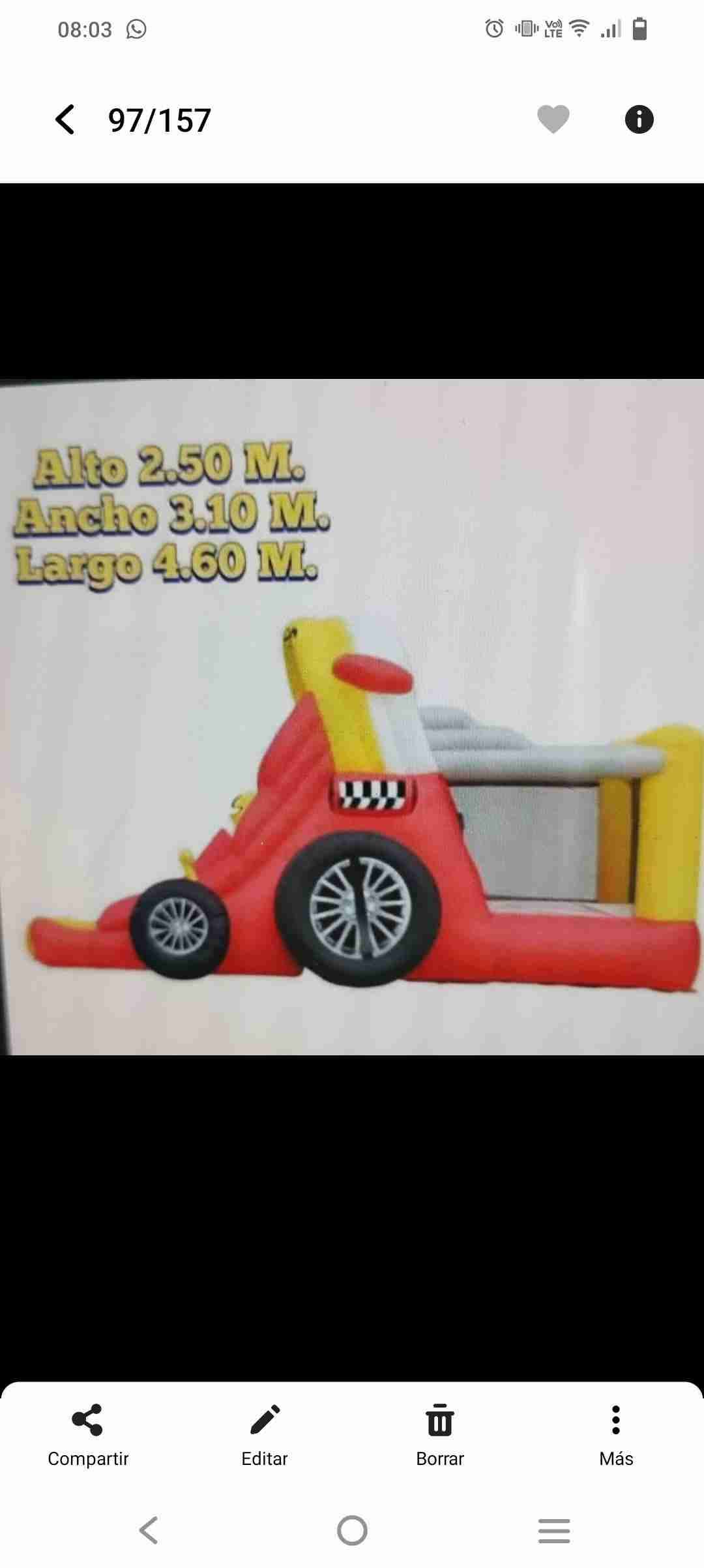 Juego inflable auto para niños - miniatura 5