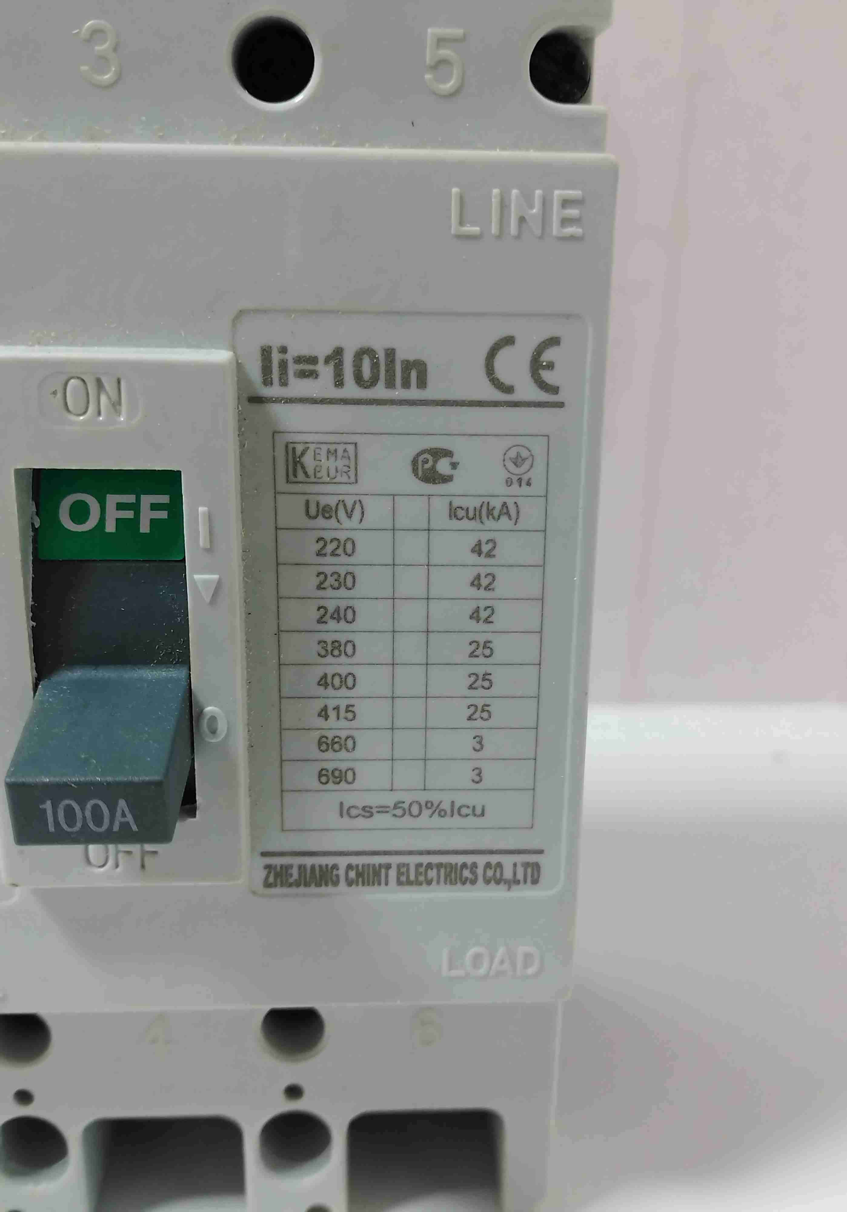 Interruptor automático CHNT 100A - miniatura 3