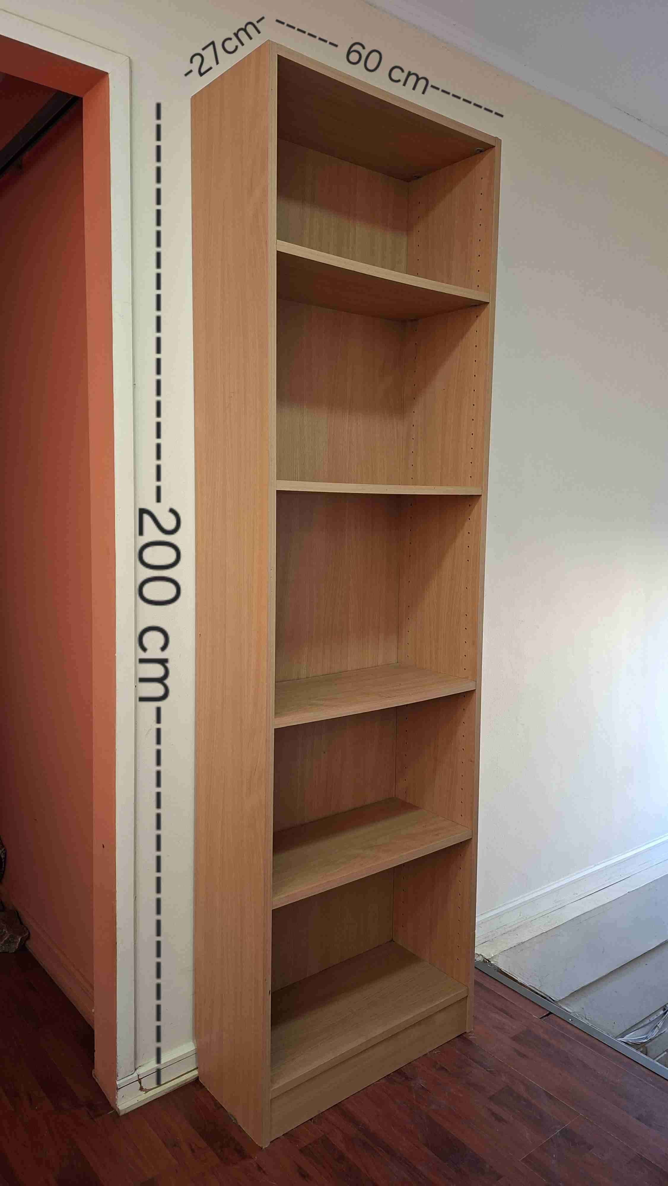 Estantería de madera alta - miniatura 1