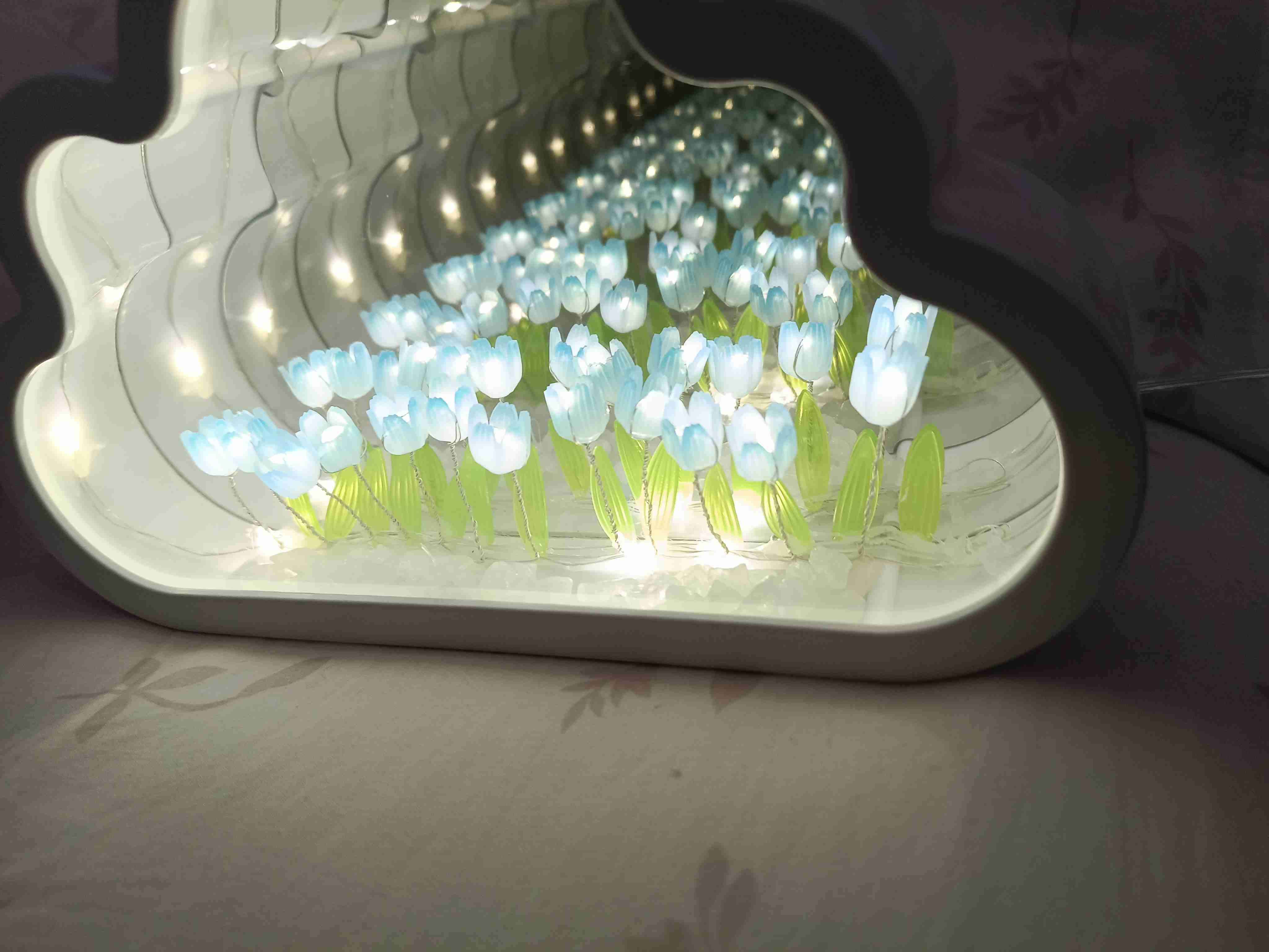 Espejo infinito de flores LED - 3