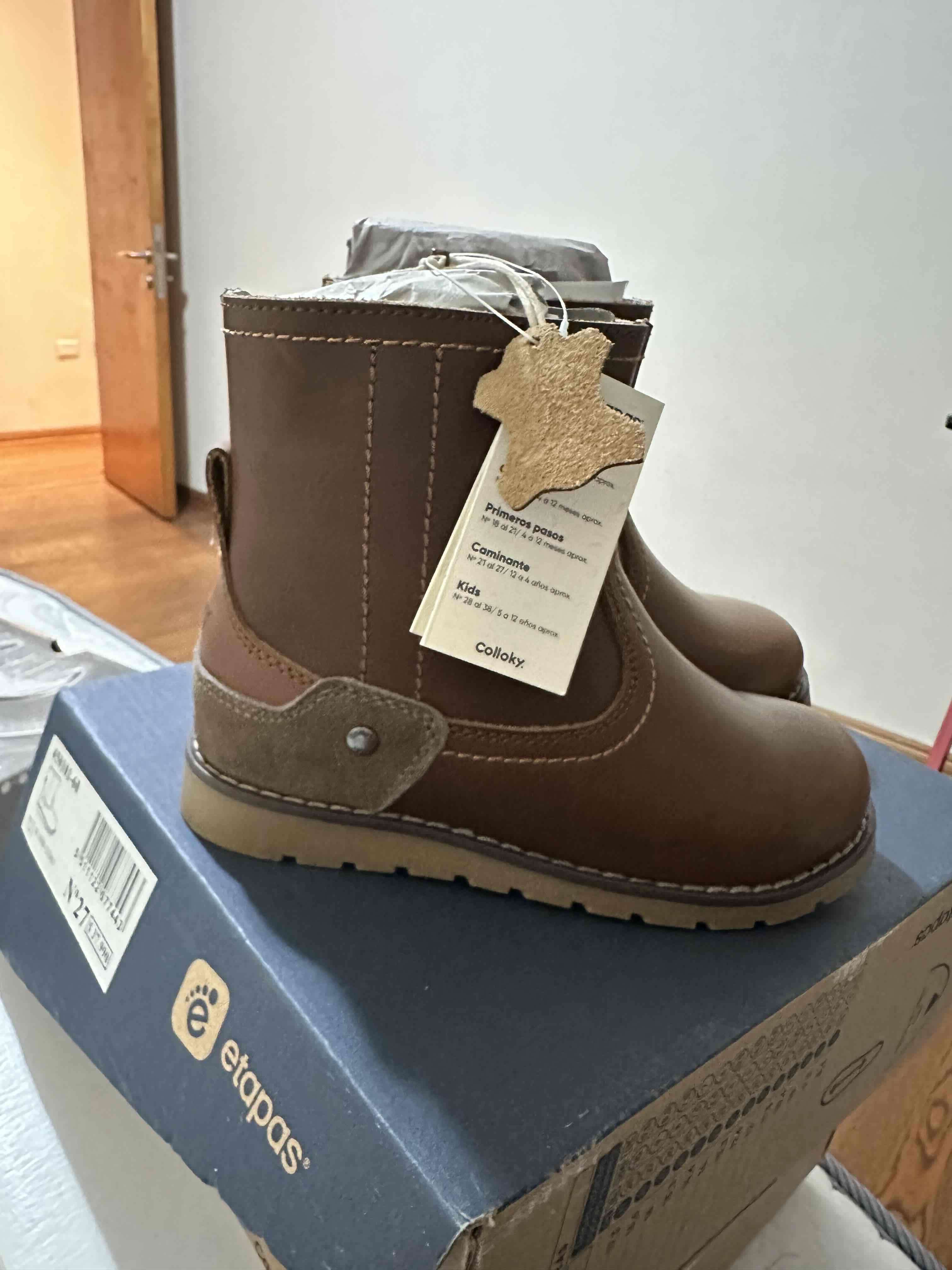 Botas para niños Colloky marrón - miniatura 1