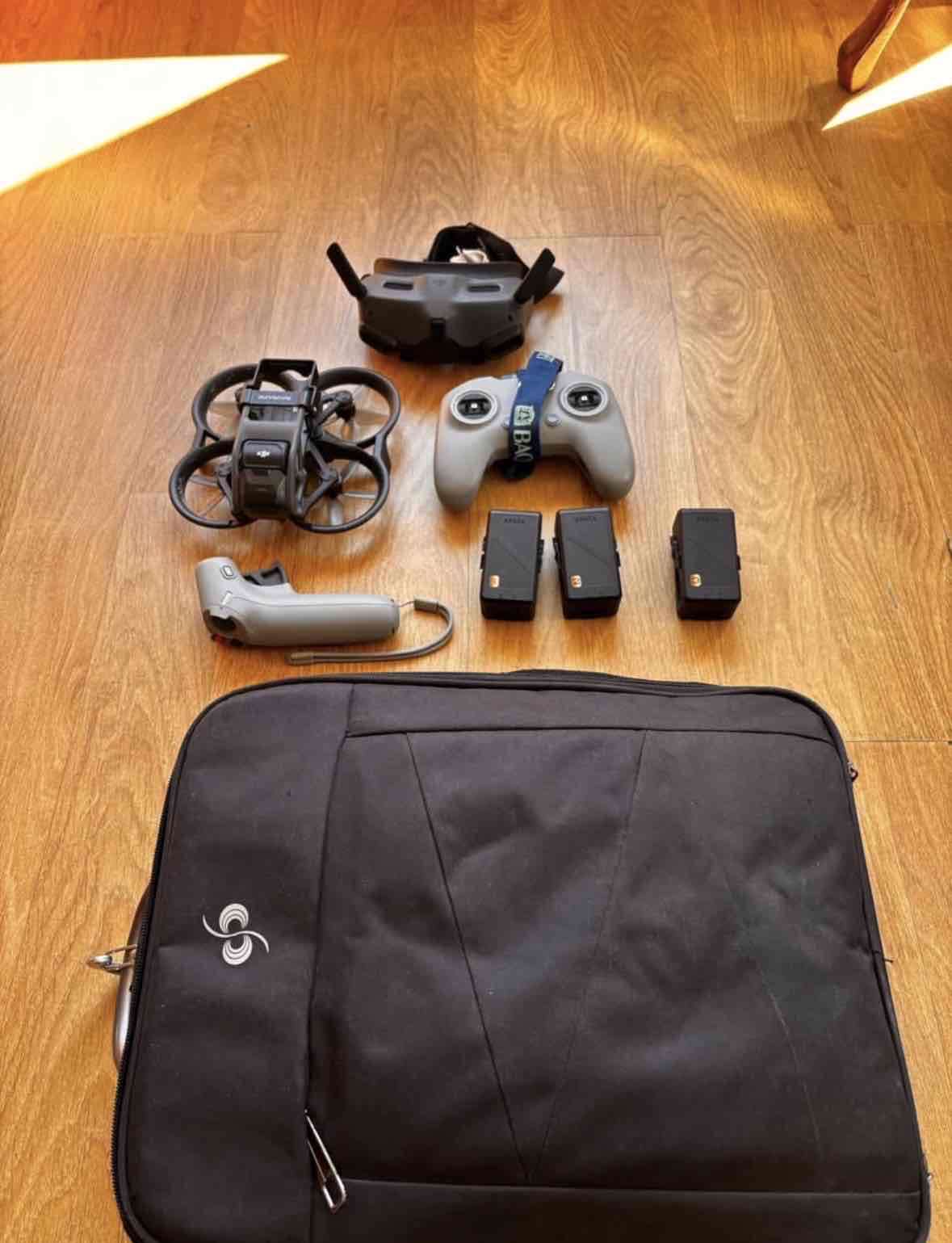 Drone FPV con accesorios