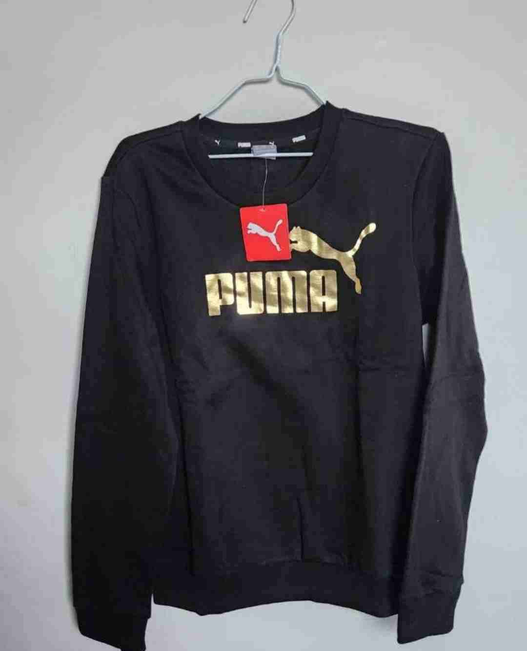 Polerón negro Puma dorado - miniatura 1