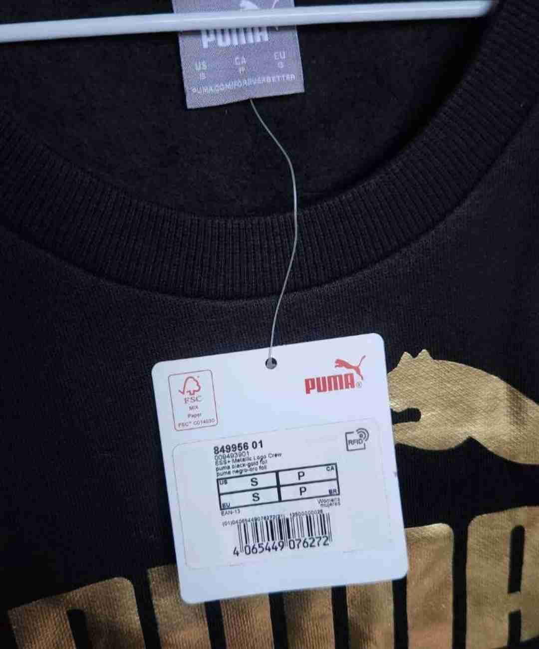 Polerón negro Puma dorado - miniatura 2